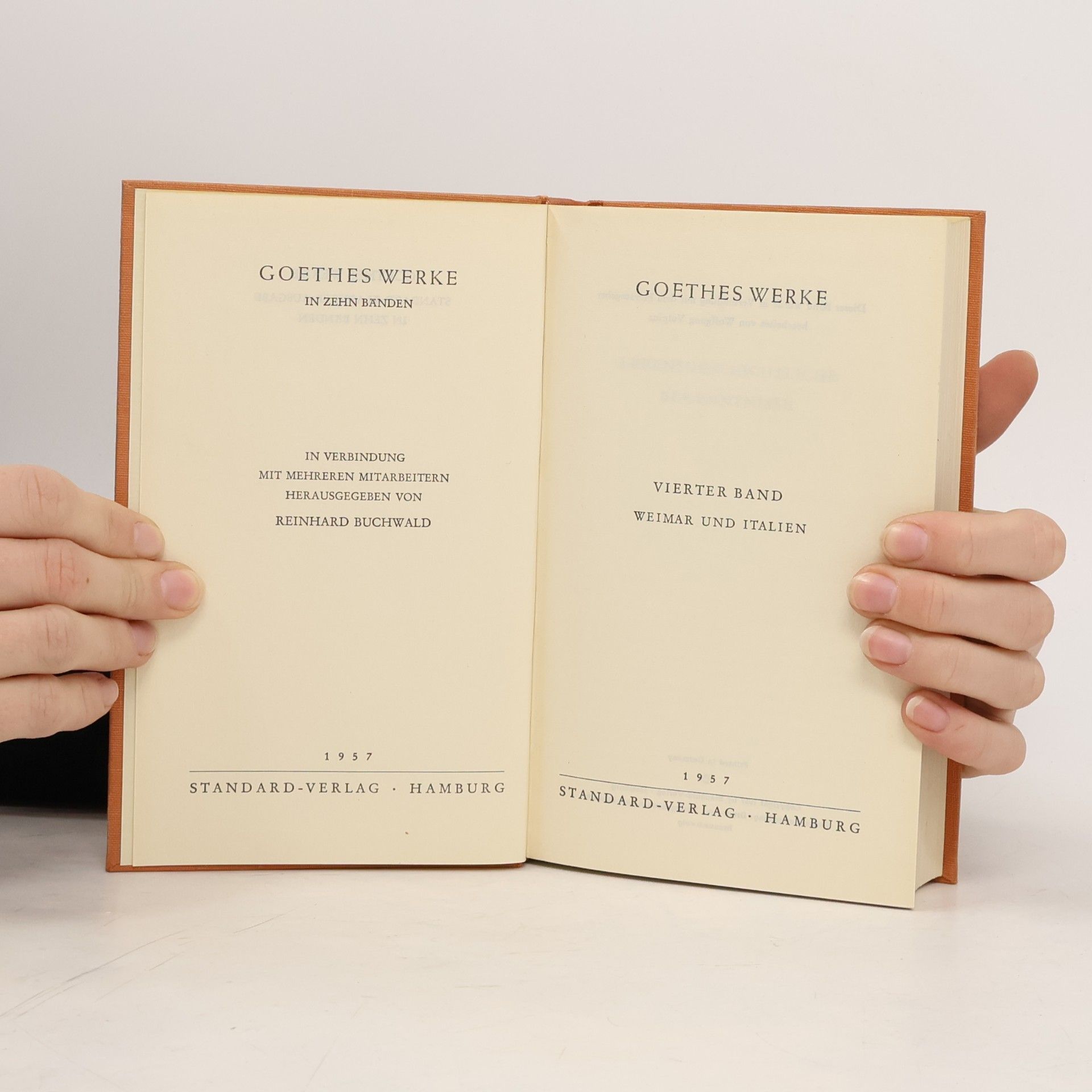 Johann Wolfgang von Goethe Goethes Werke in zehn Bänden. Band 4