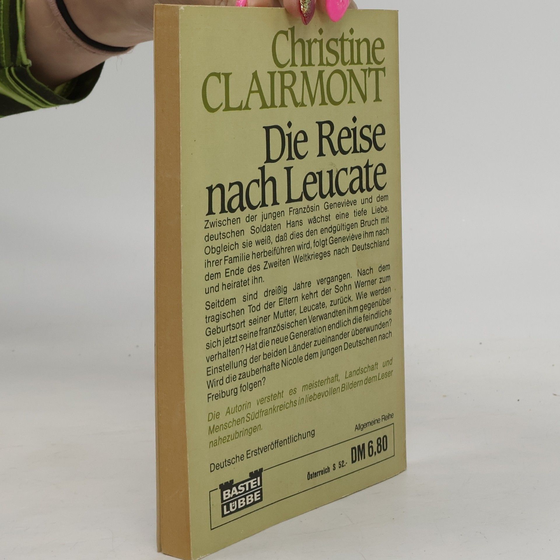 Christine Clairmont Die Reise nach Leucate