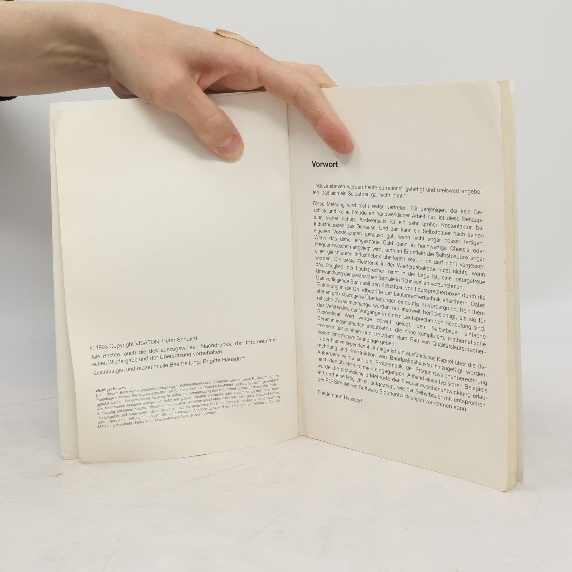 F. Hausdorf Handbuch der Lautsprechertechnik