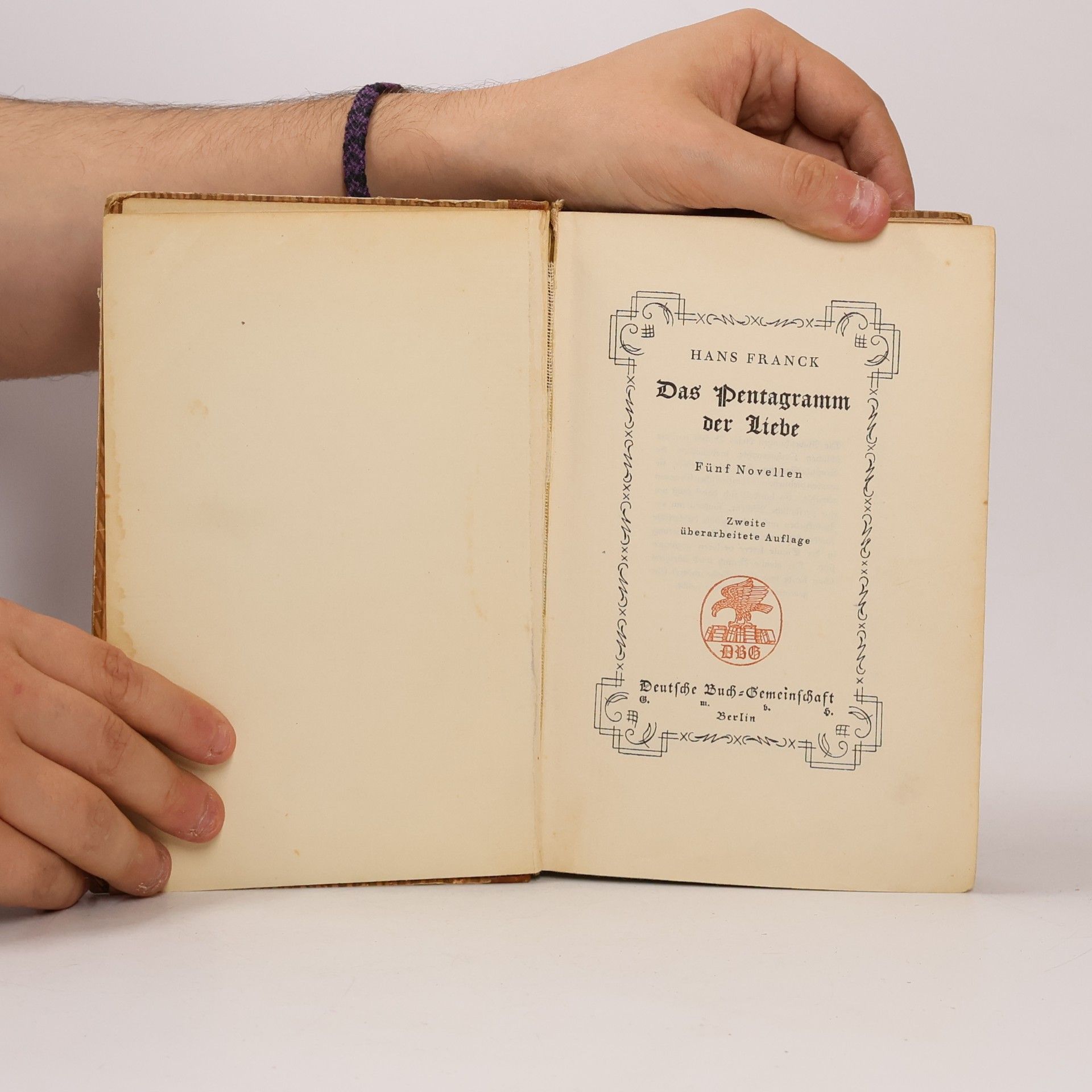 Hans Franck Das Pentagramm der Liebe. Fünf Novellen