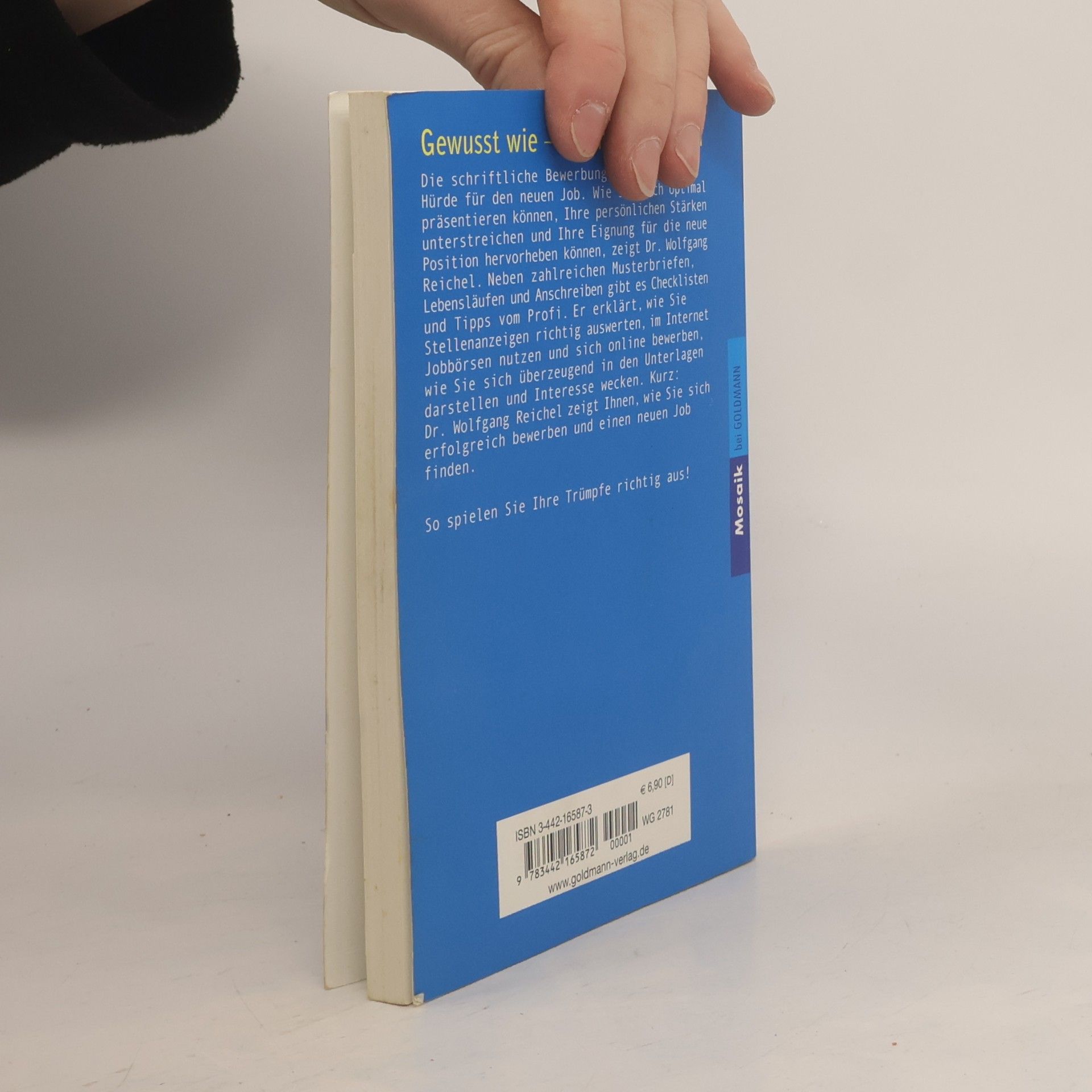 Wolfgang Reichel Erfolgsfaktor schriftliche Bewerbung