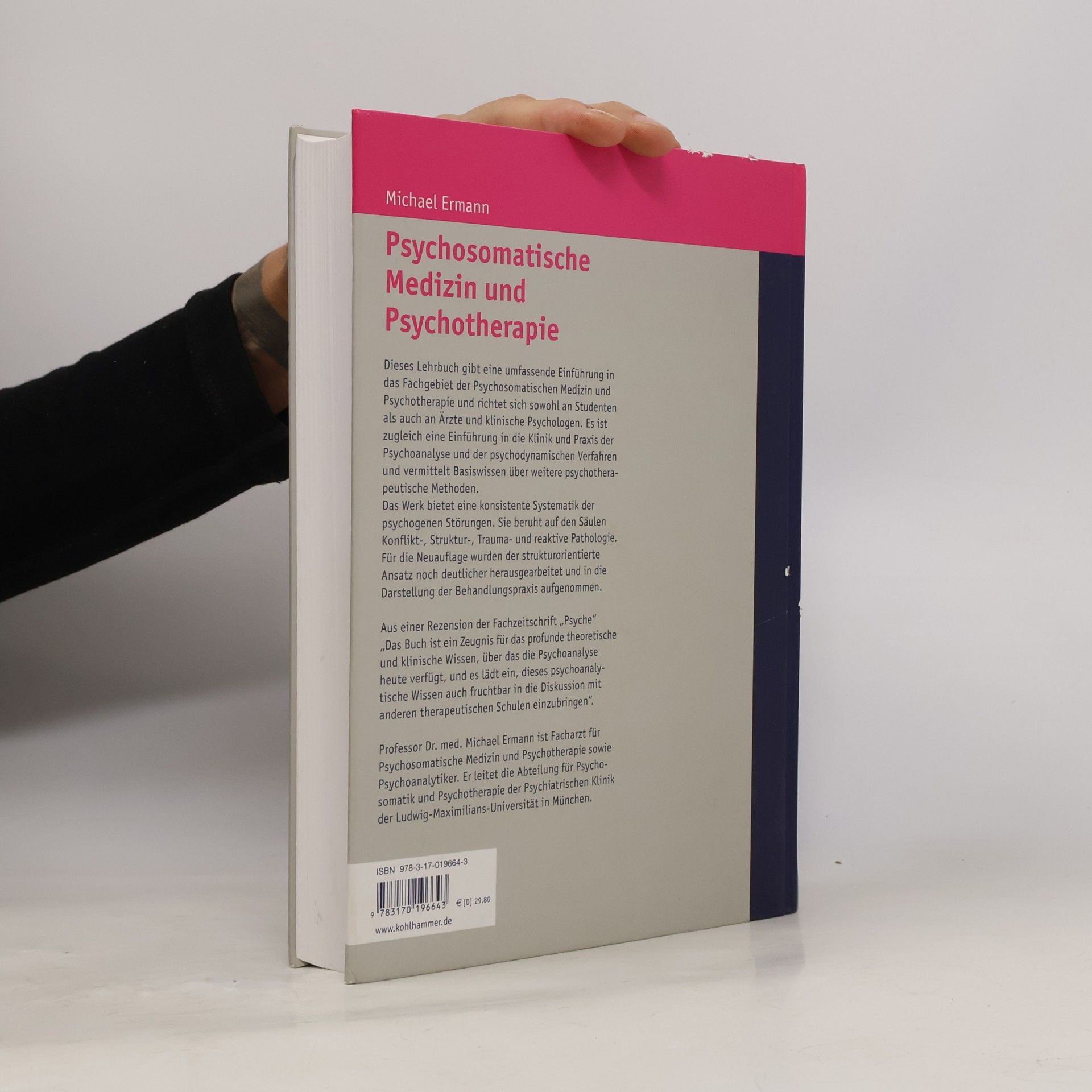 Michael Ermann Psychosomatische Medizin und Psychotherapie