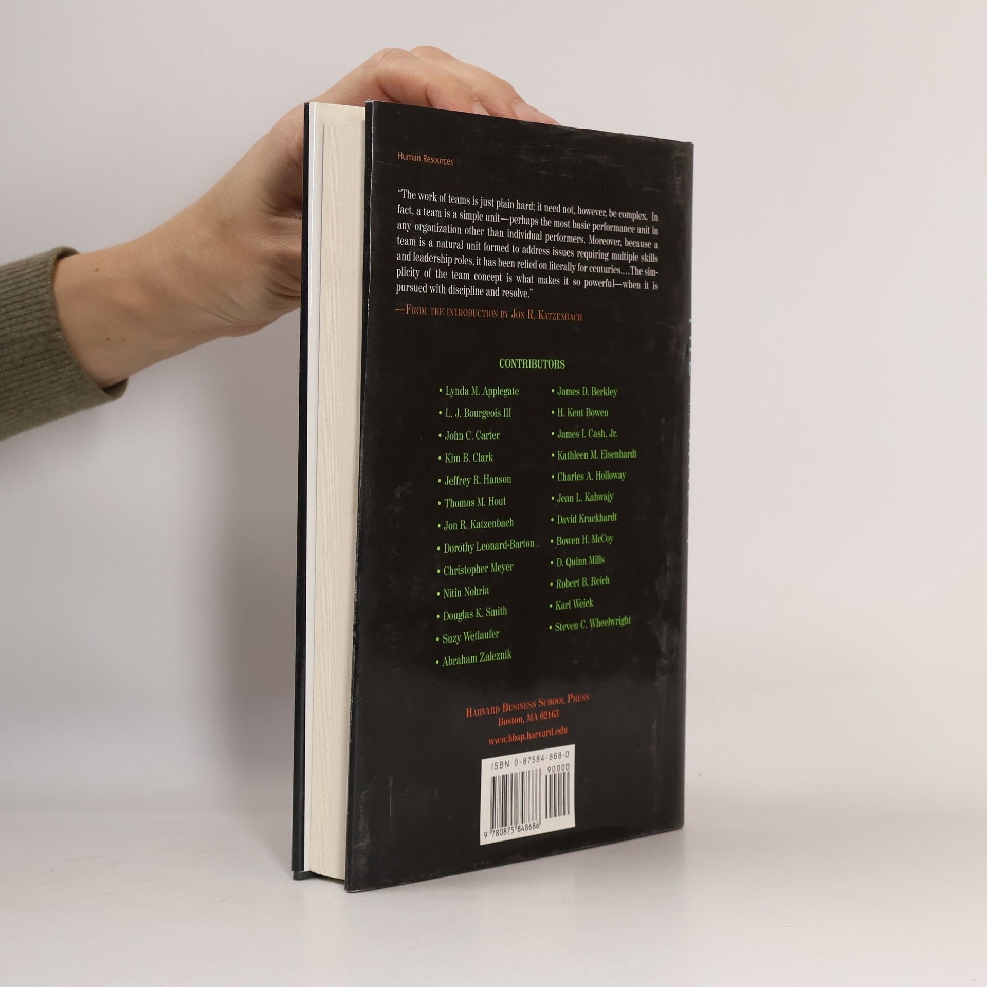 Jon R. Katzenbach The Work of Teams