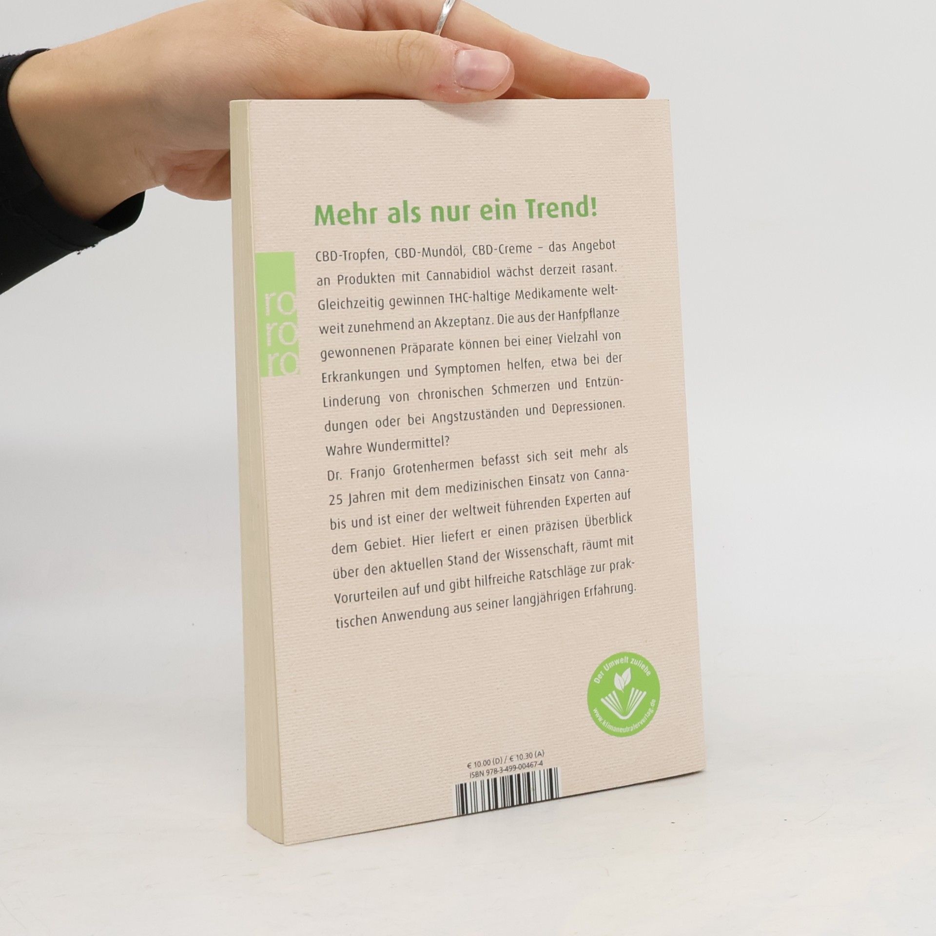 Franjo Grotenhermen Die Heilkraft von CBD und Cannabis