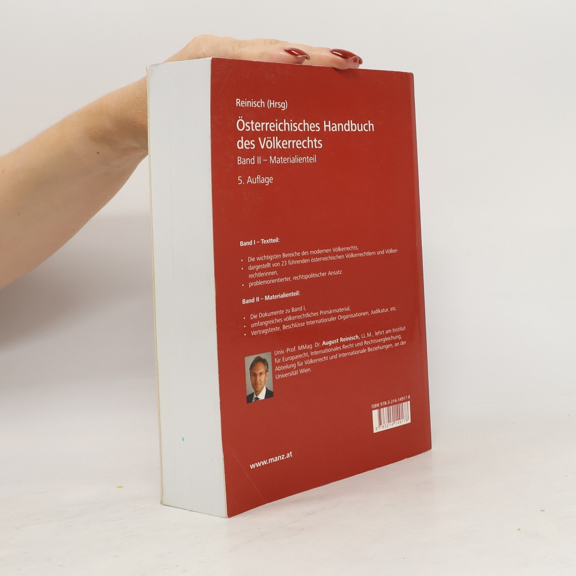 August Reinisch Österreichisches Handbuch des Völkerrechts II.