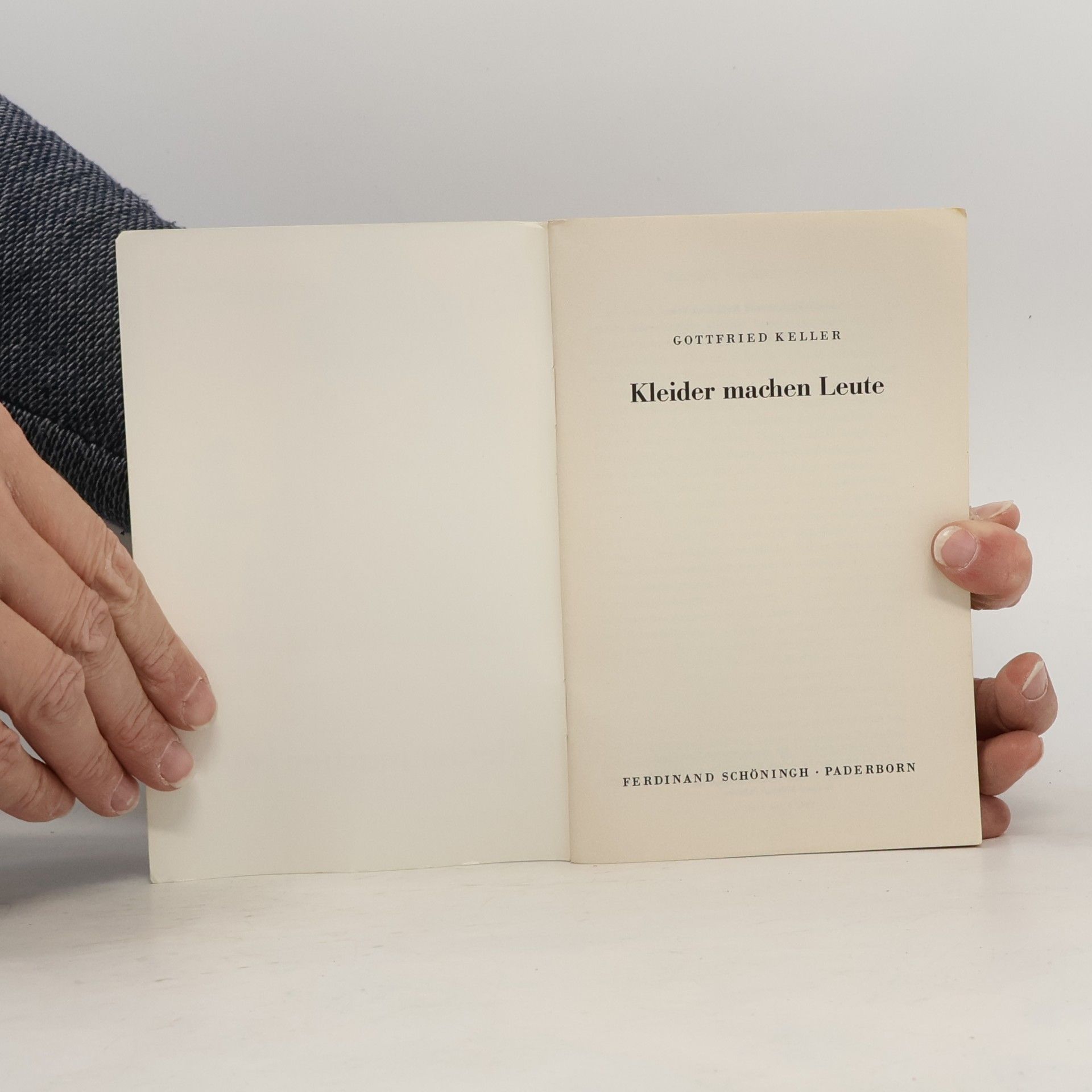 Gottfried Keller Schöninghs Deutsche Textausgaben: Kleider machen Leute