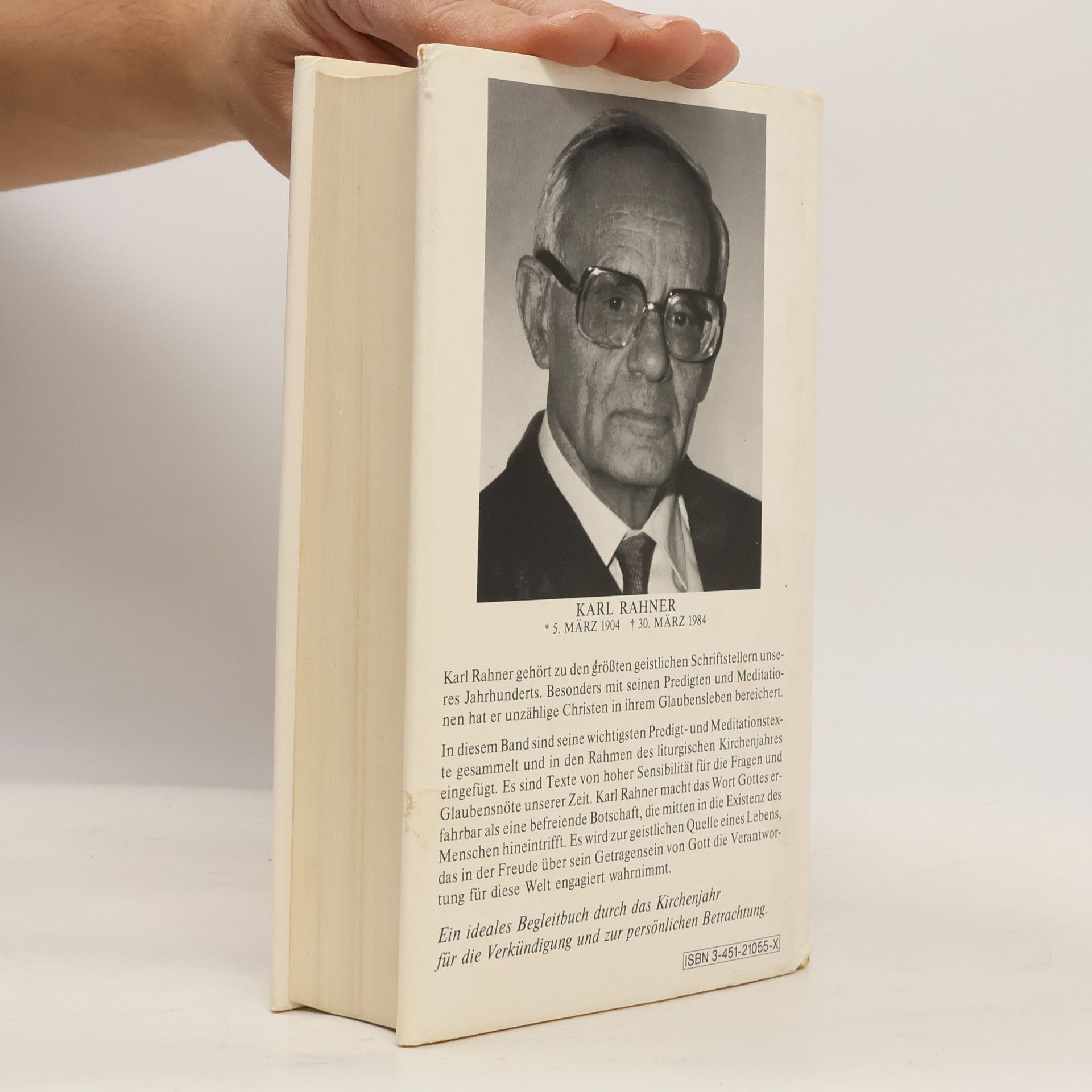Karl Rahner Das große Kirchenjahr: Geistliche Texte