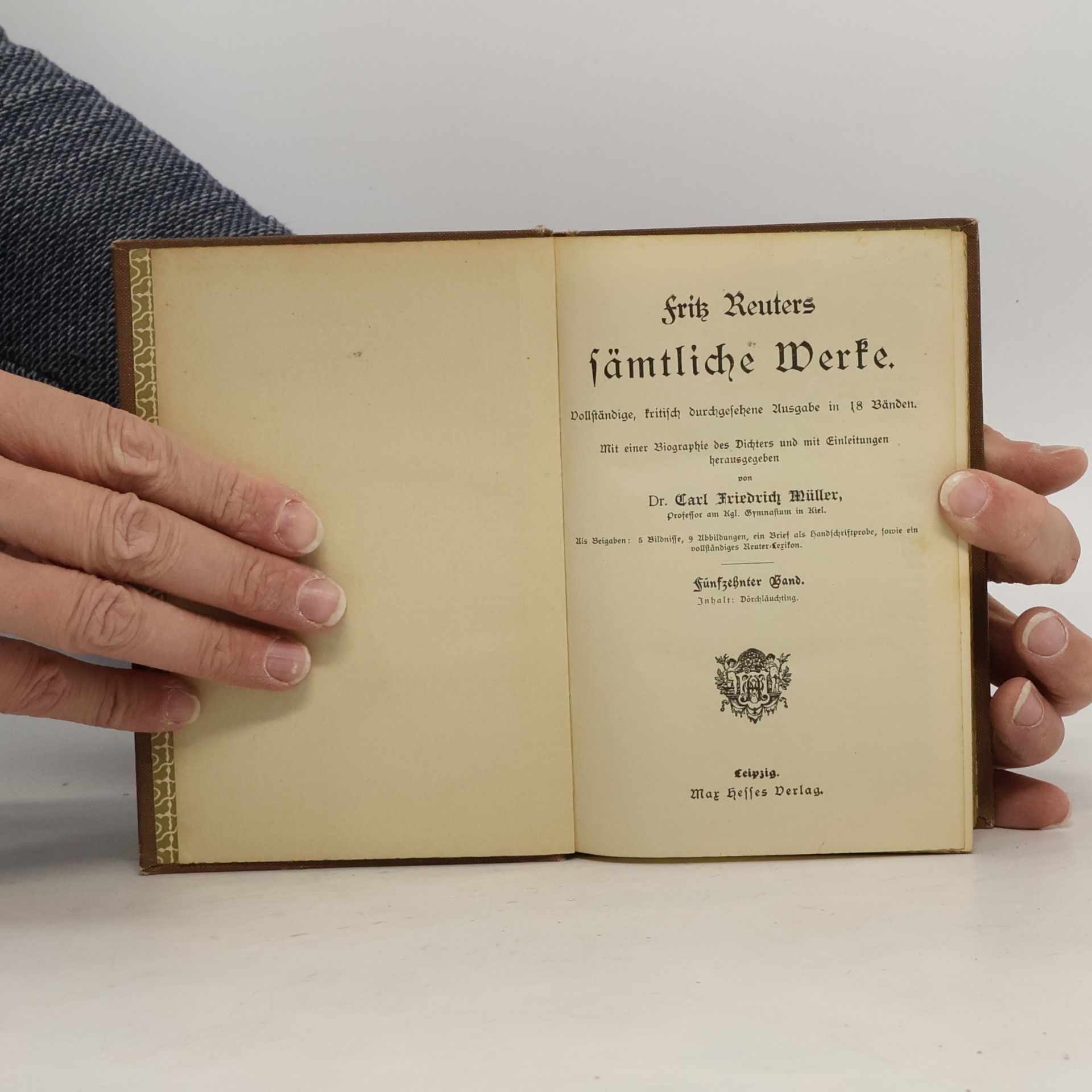 Fritz Reuter Reuters sämtliche Werke 15