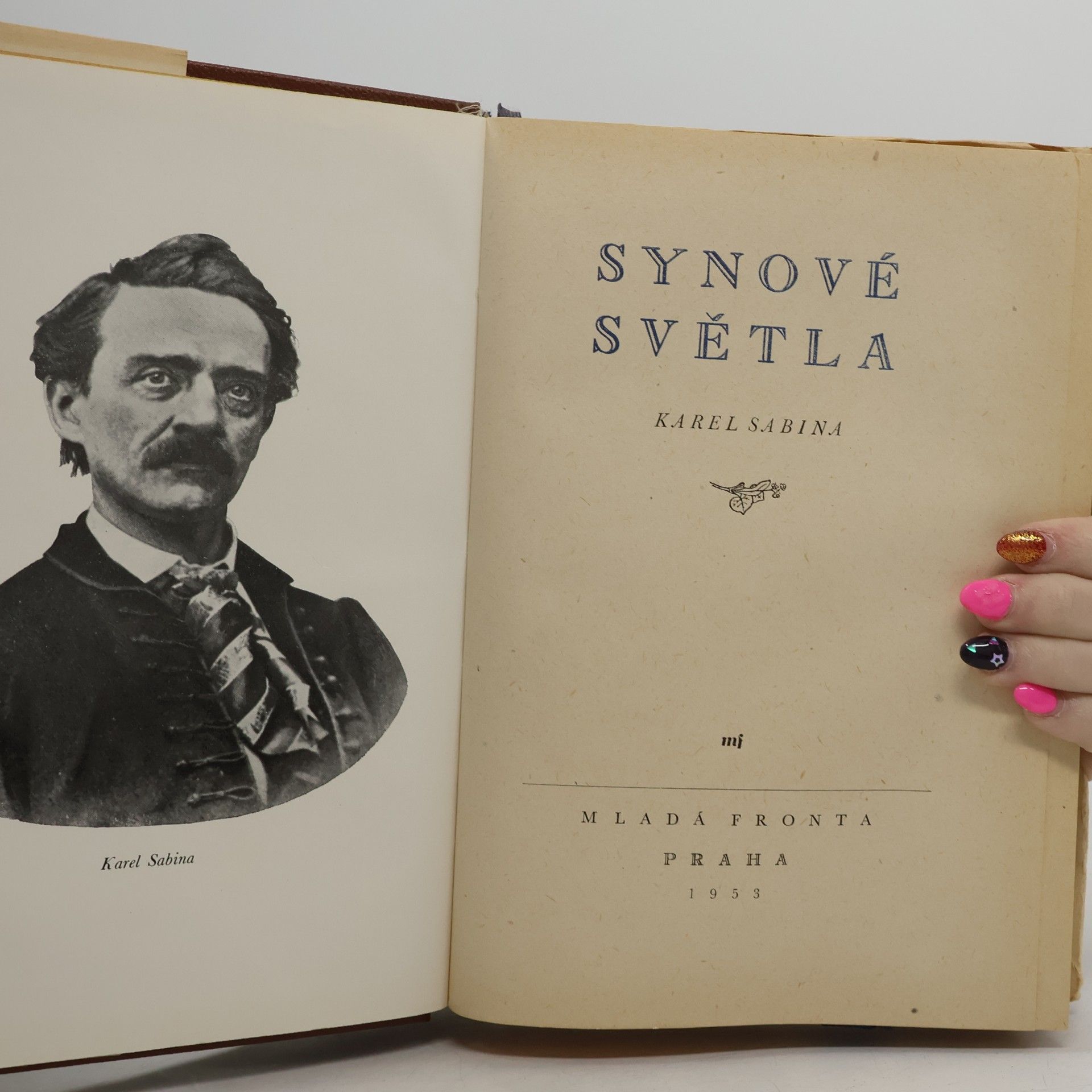Karel Sabina Synové světla