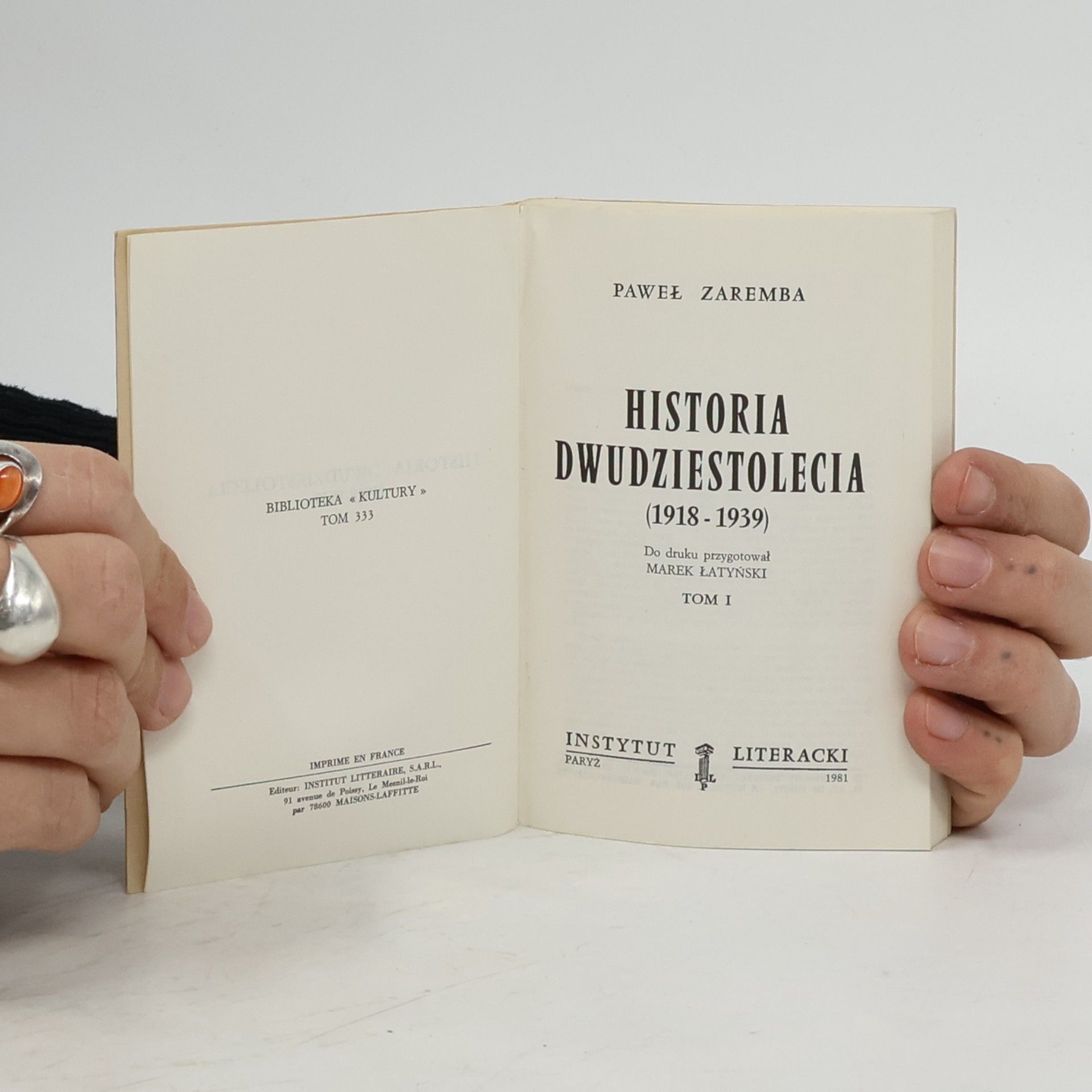 Paweł Zaremba istoria dwudziestolecia (1918–1939)