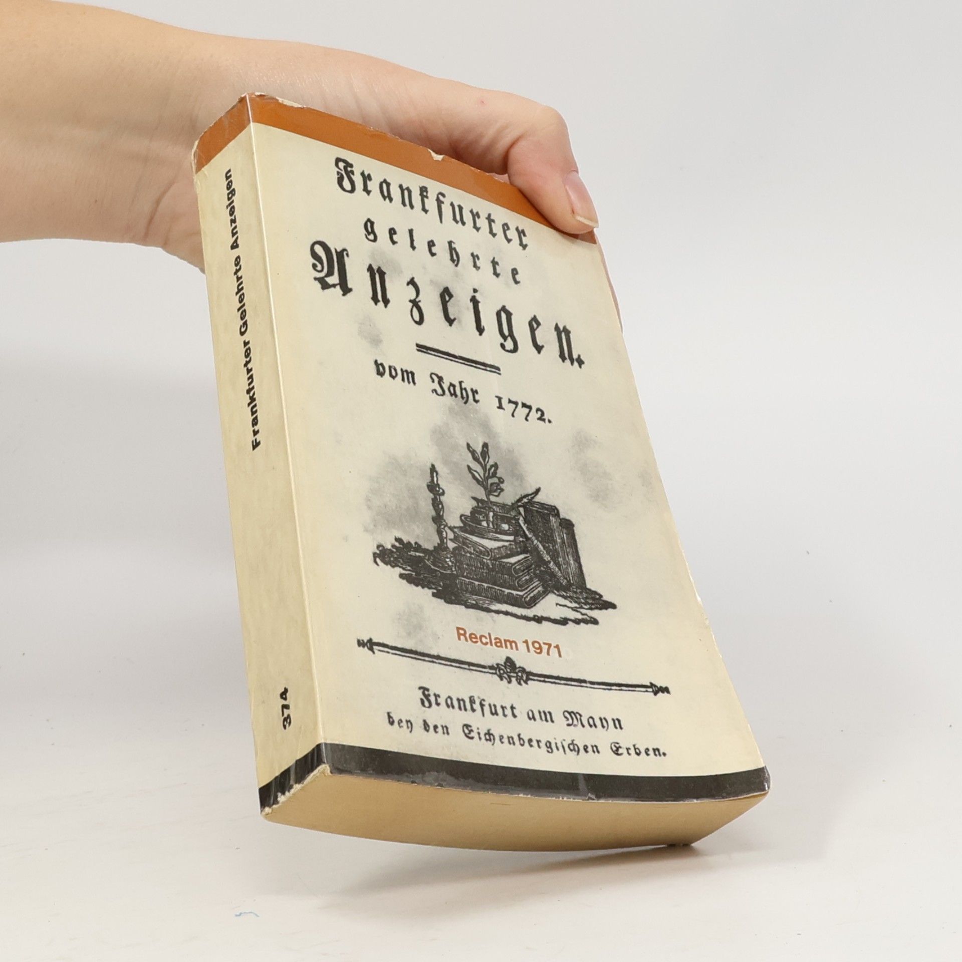 Peter M. Müller Frankfurter gelehrte Anzeigen vom Jahr 1772