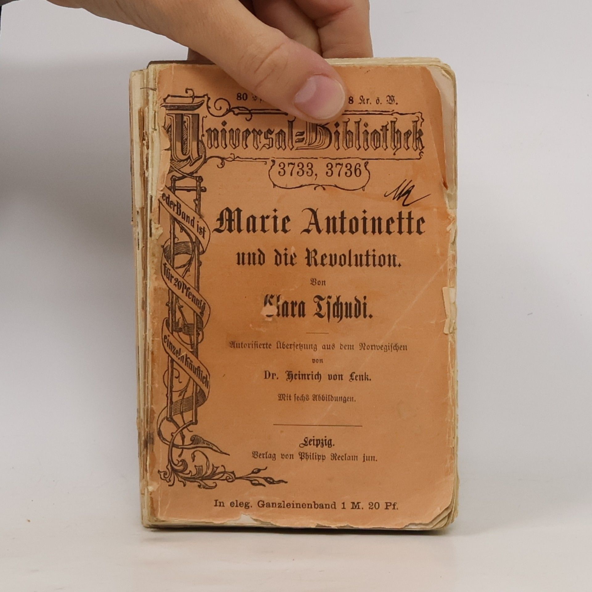 Klára Tschudi Marie Antoinette und die Revolution.