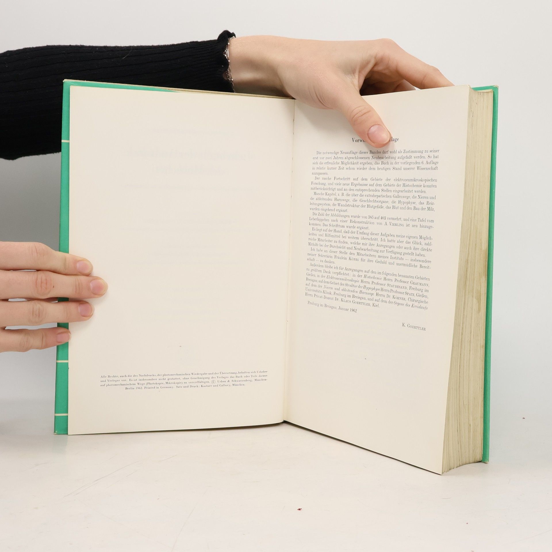 Benninghoff-Goerttler Lehrbuch der Anatomie des Menschen