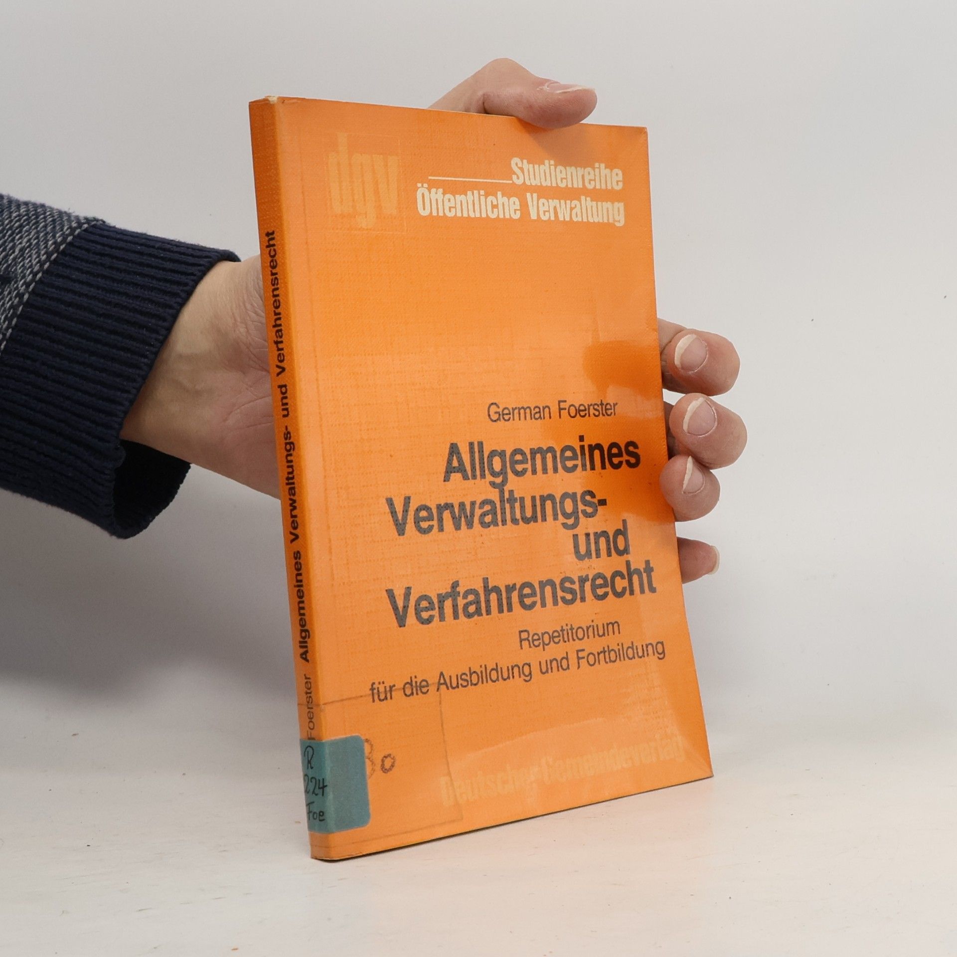 German Foerster Allgemeines Verwaltungs- und Verfahrensrecht
