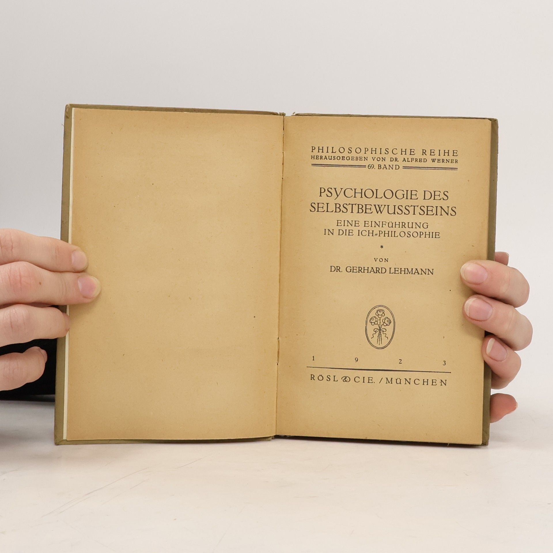 G. Lehmann PSYCHOLOGIE DES SELBSTBEWUSSTSEINS