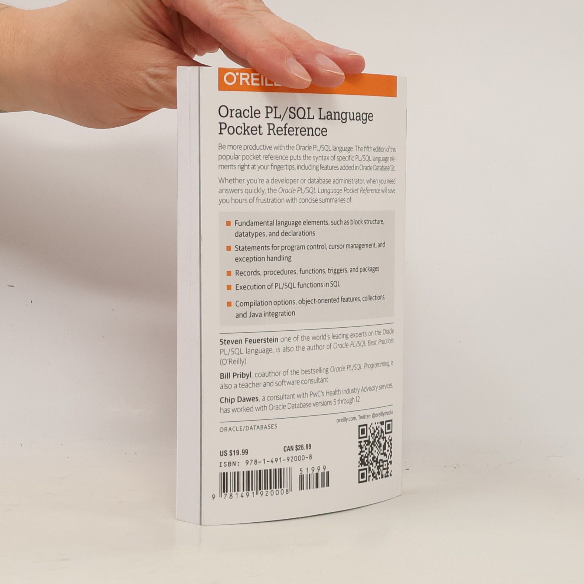 Steven Feuerstein Oracle PL/SQL Language Pocket Reference