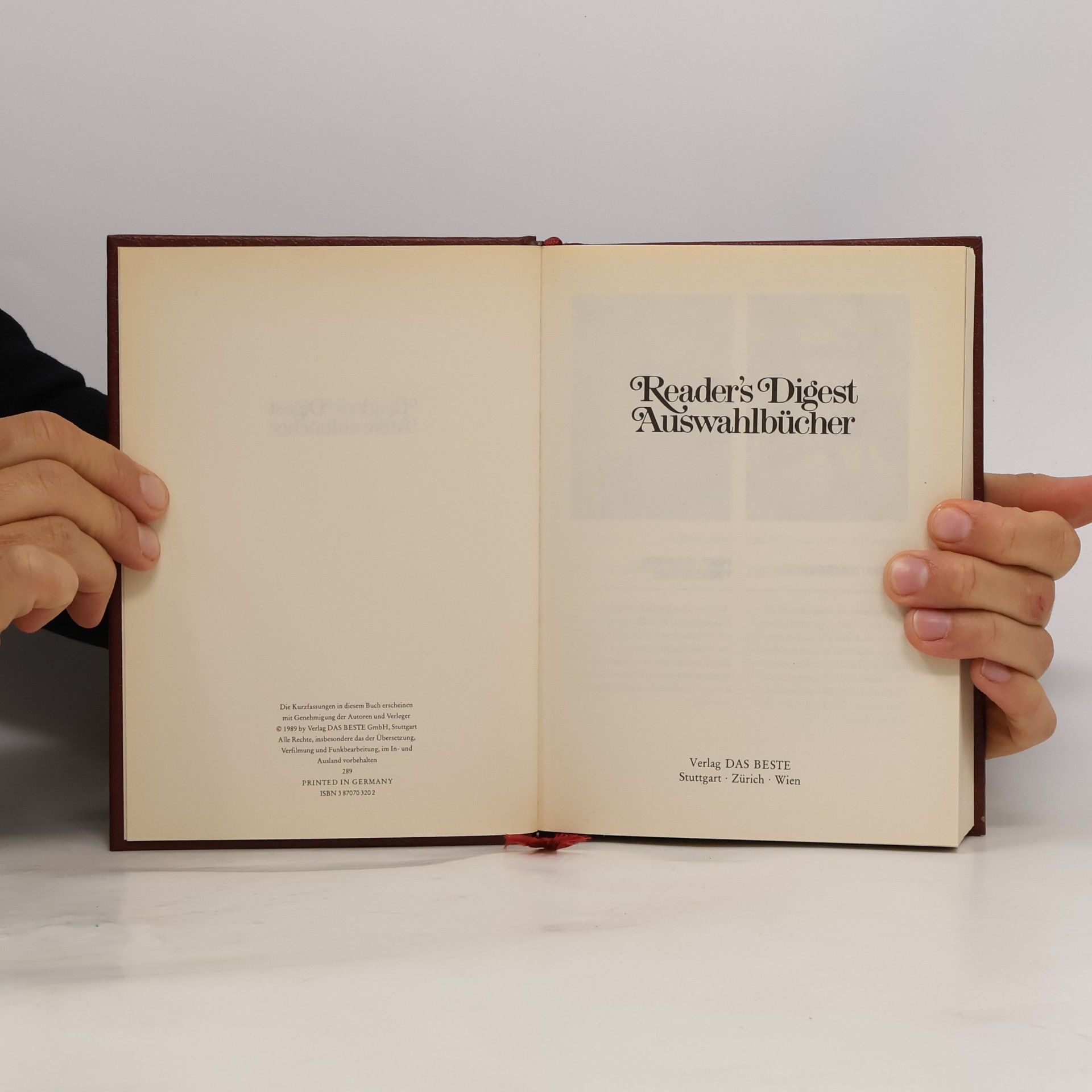 Sidney Sheldon Reader's Digest Auswahlbücher