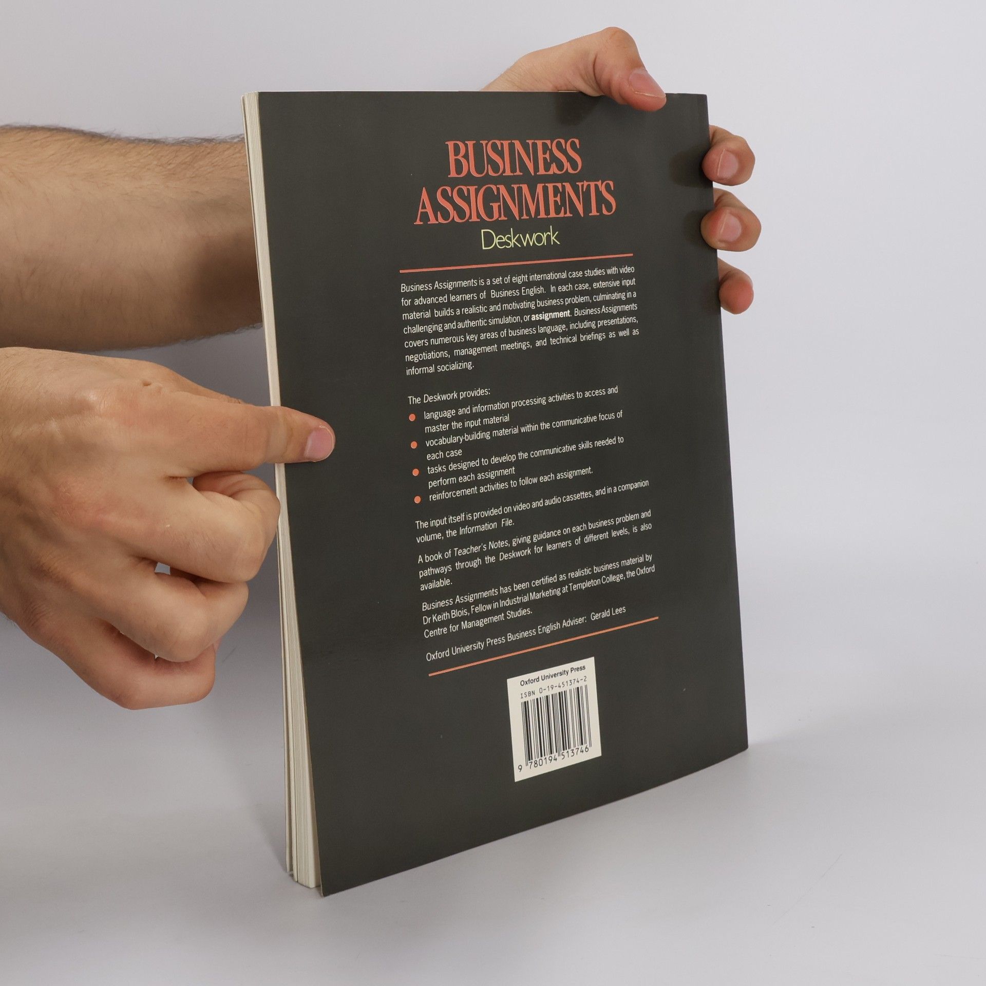 Ken Casler Business Assignments: Deskwork