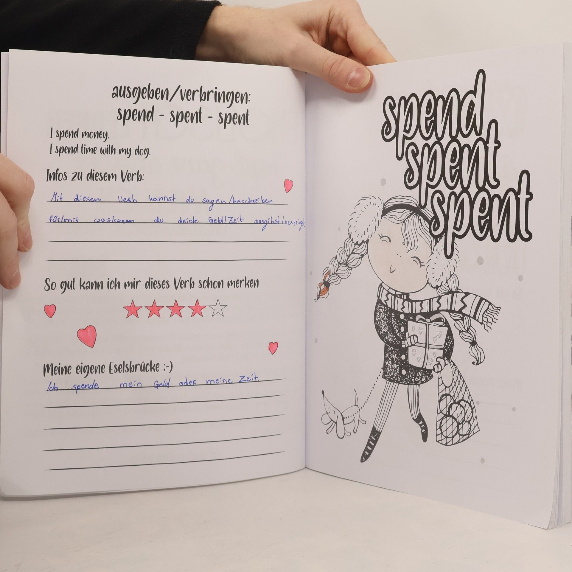 KalliDesignShop Englisch lernen ganz anders -unregelmäßige Verben-
