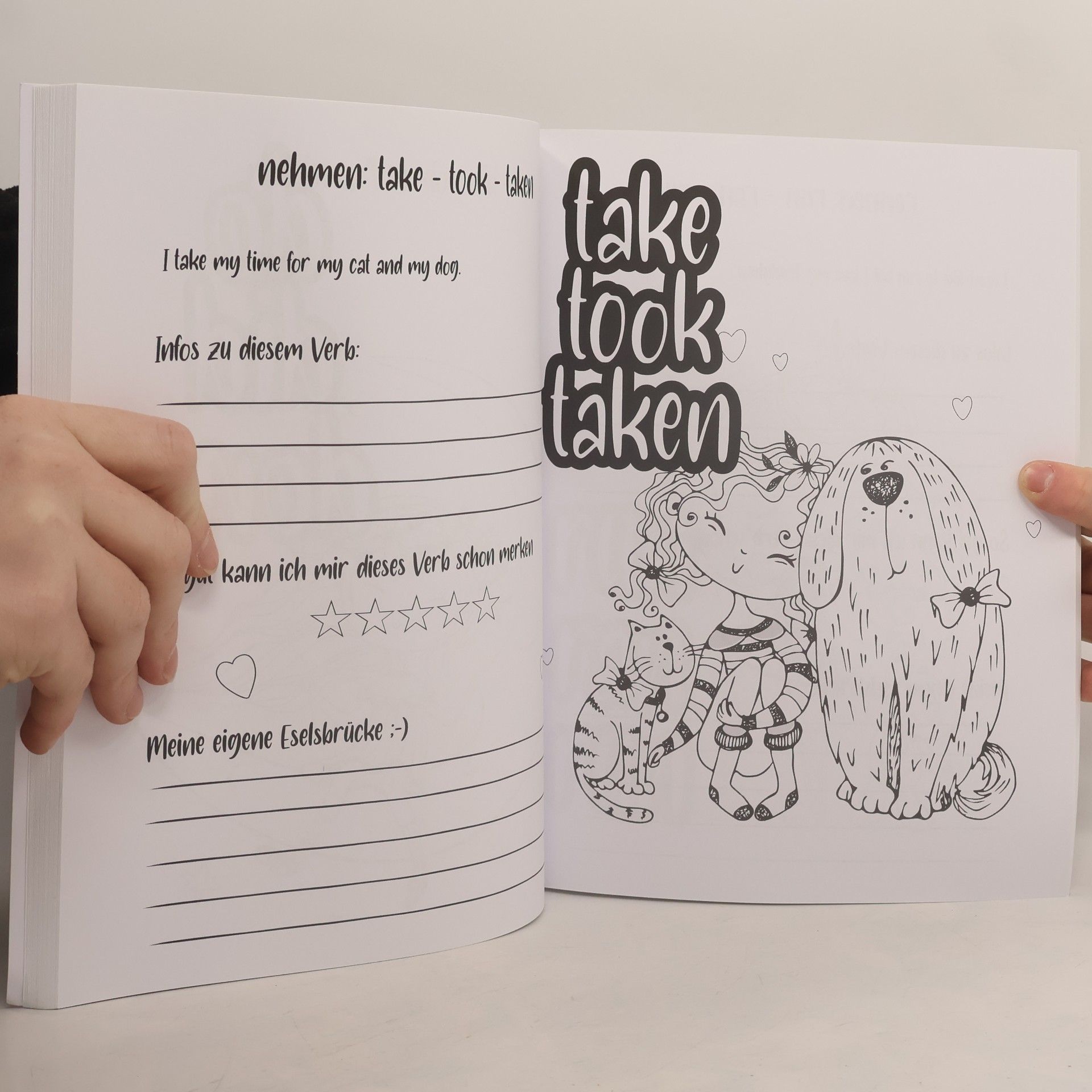 KalliDesignShop Englisch lernen ganz anders -unregelmäßige Verben-