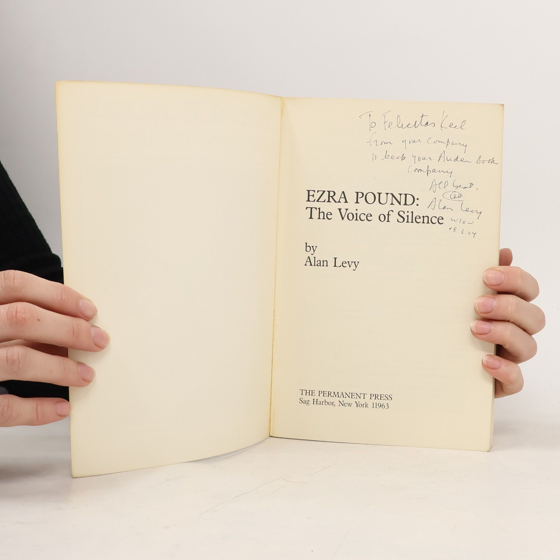 Alan Levy Ezra Pound