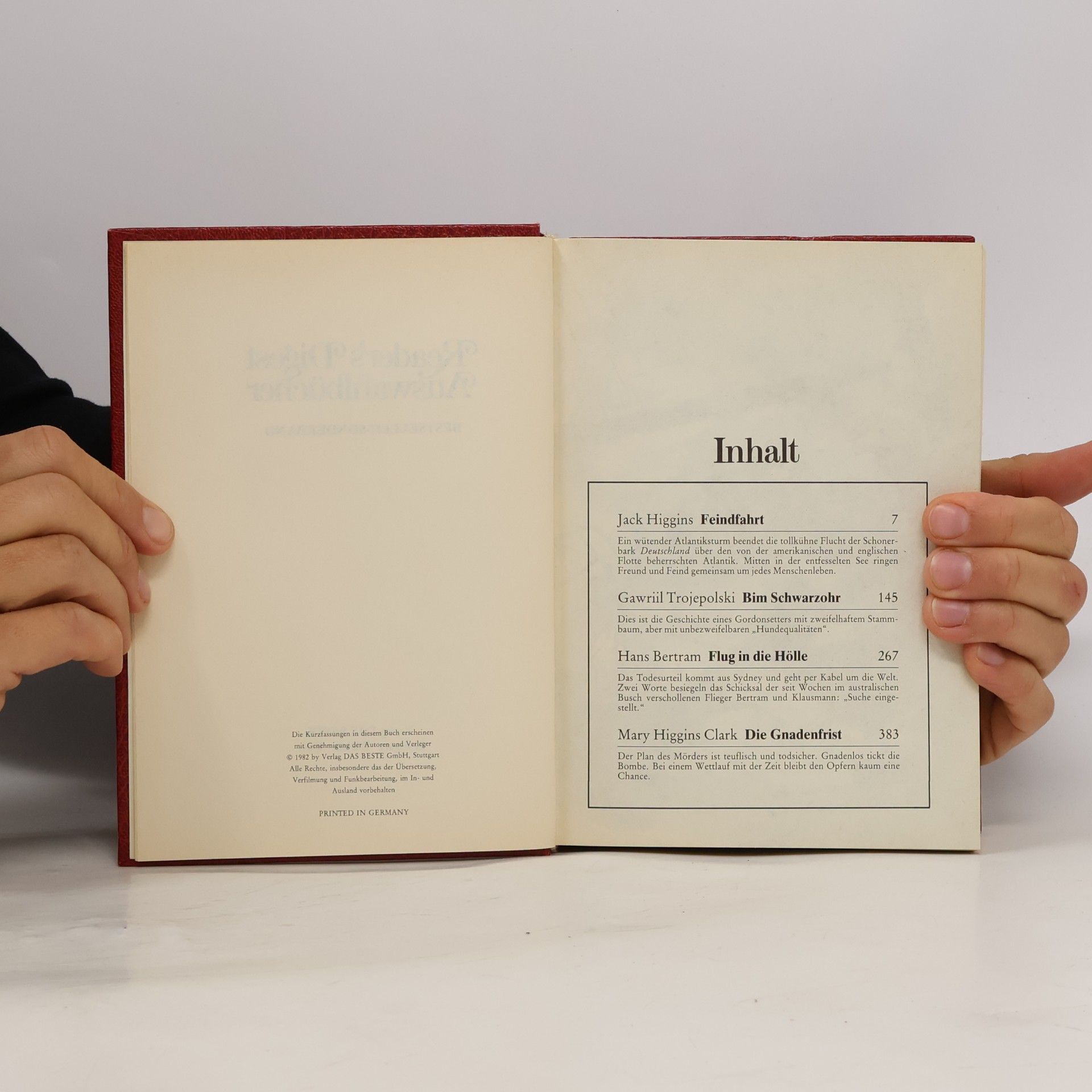 Jack Higgins Reader's Digest Auswahlbücher