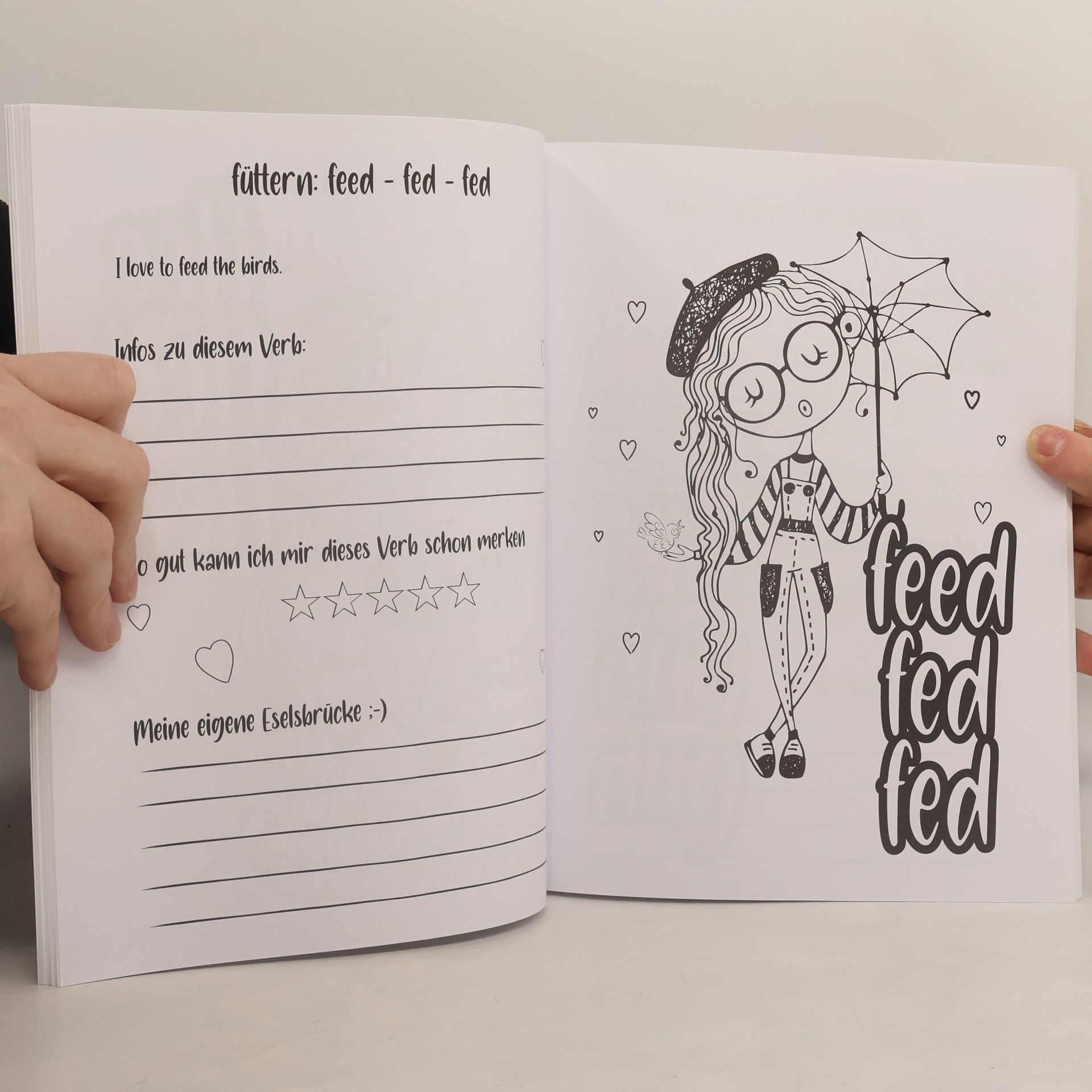 KalliDesignShop Englisch lernen ganz anders -Unregelmäßige Verben- Band 2