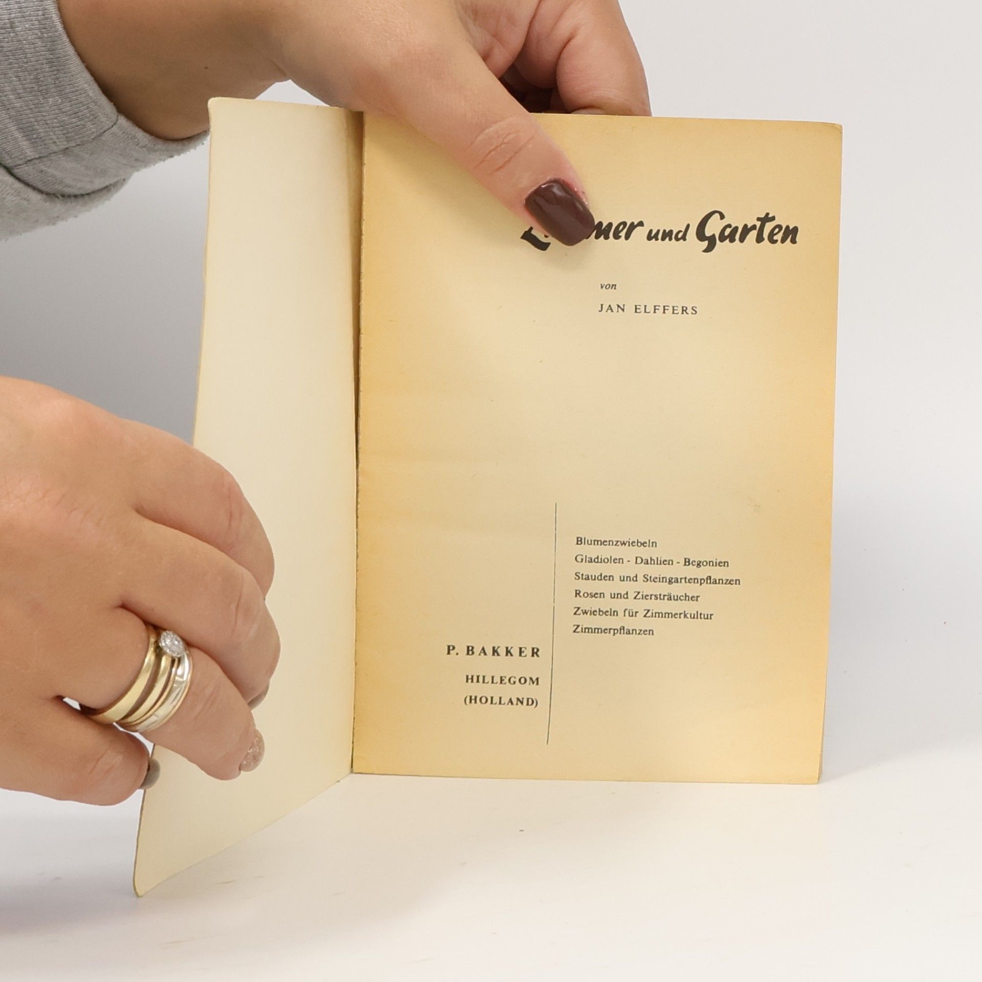 Jan Elffers Zimmer und Garten