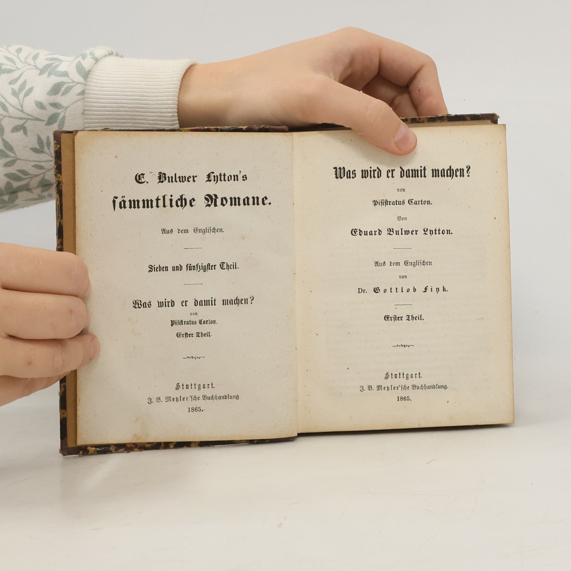 Edward Bulwer-Lytton Was wird er damit machen? 1
