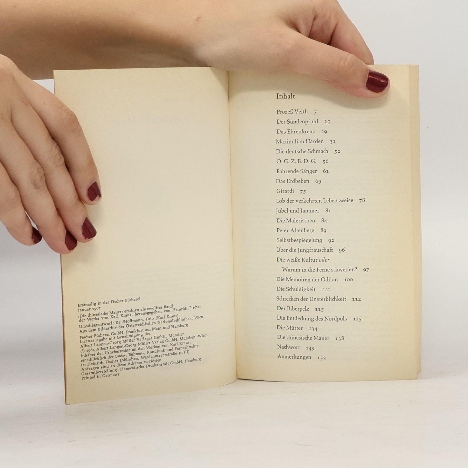 Karel Kraus Die chinesische Mauer