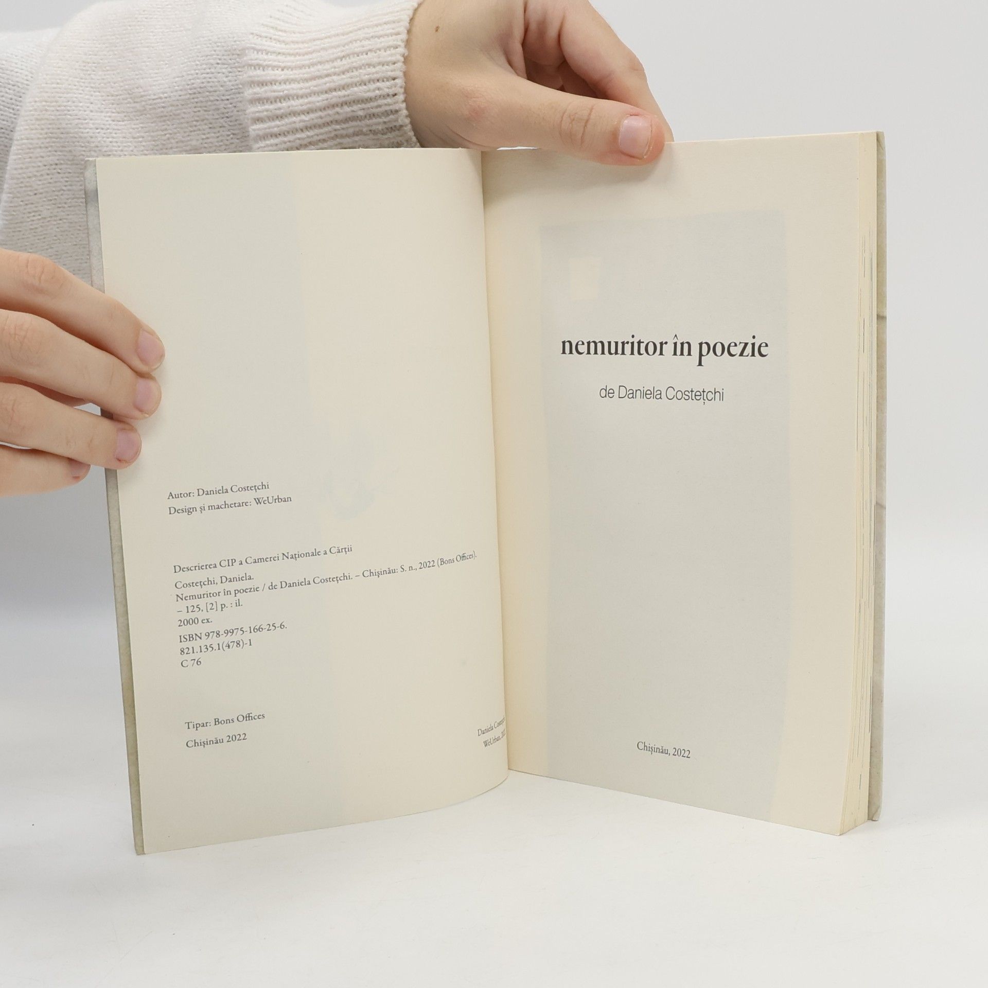 Daniela Costeţchi Nemuritor în poezie