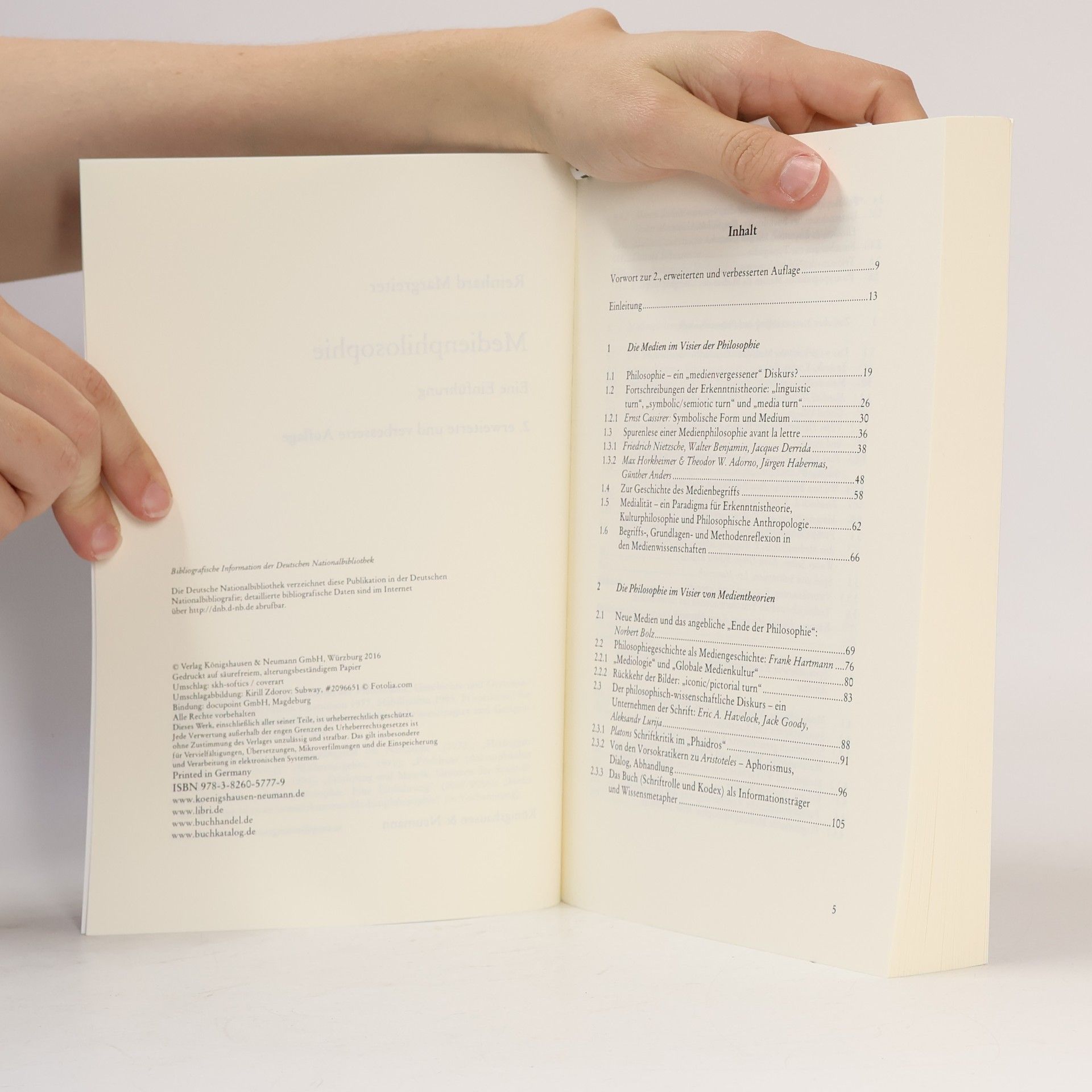 Reinhard Margreiter Medienphilosophie - 2. erweiterte und verbesserte Auflage