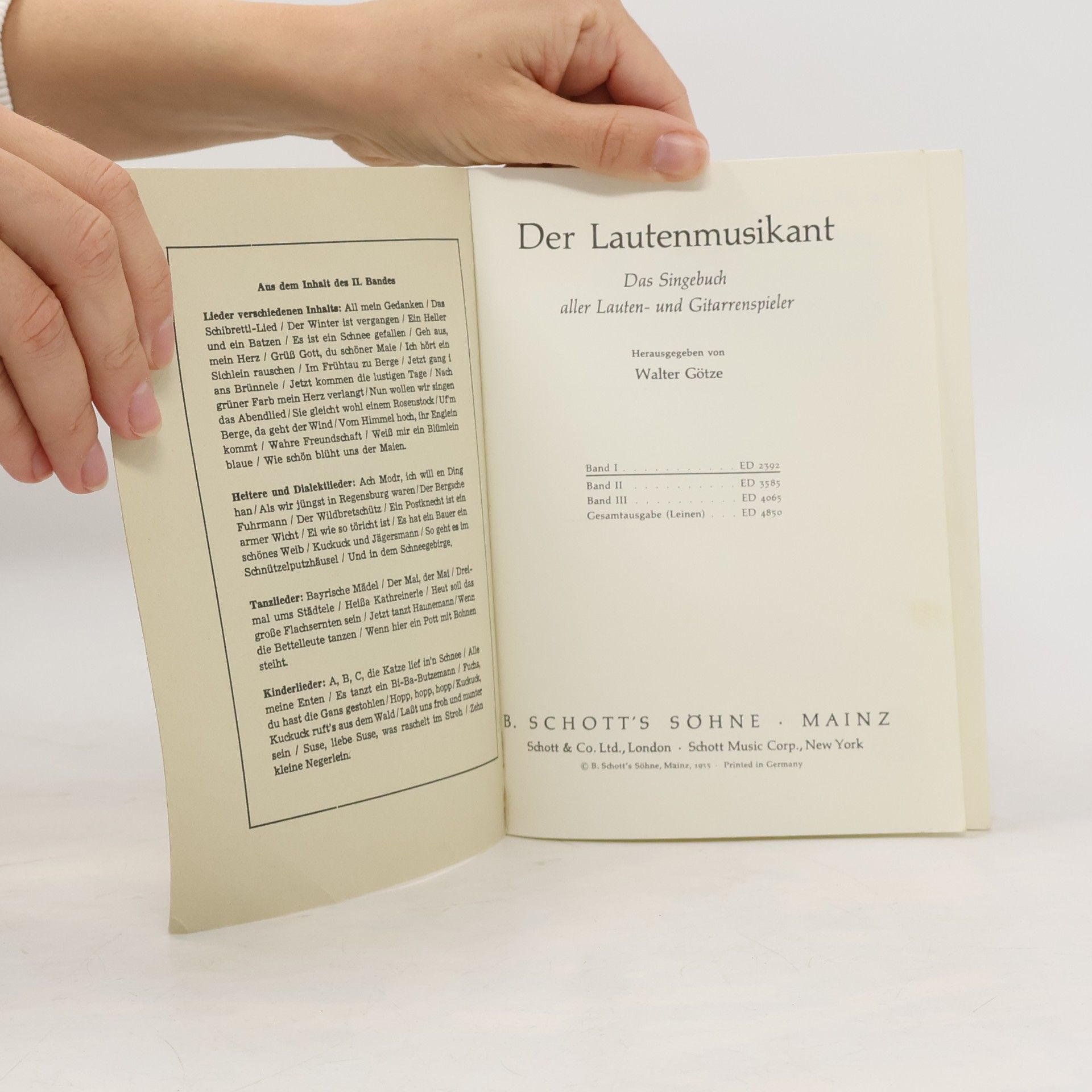 Walter Götze Der Lautenmusikant