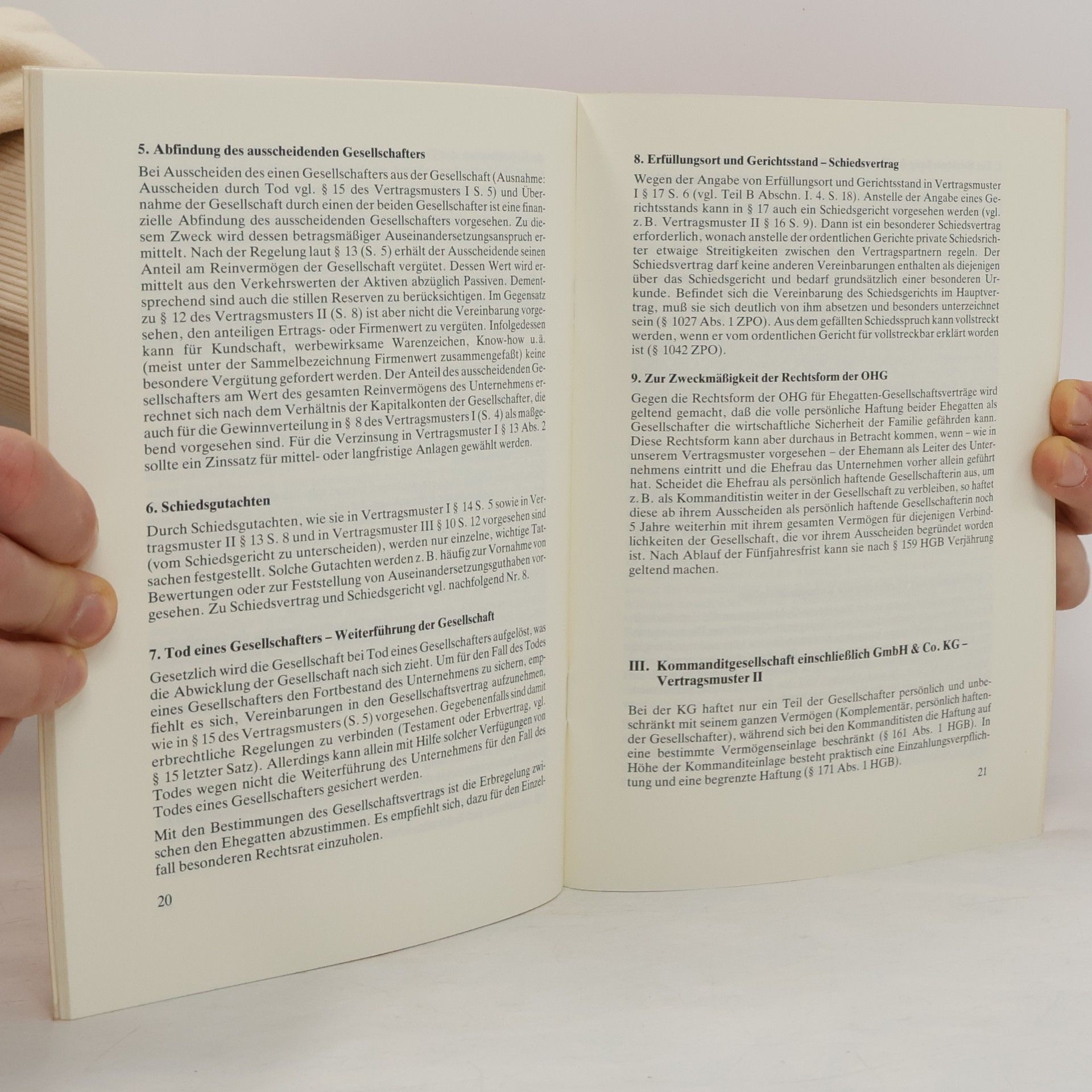 Bülow Ehegatten-Gesellschaftsverträge 21