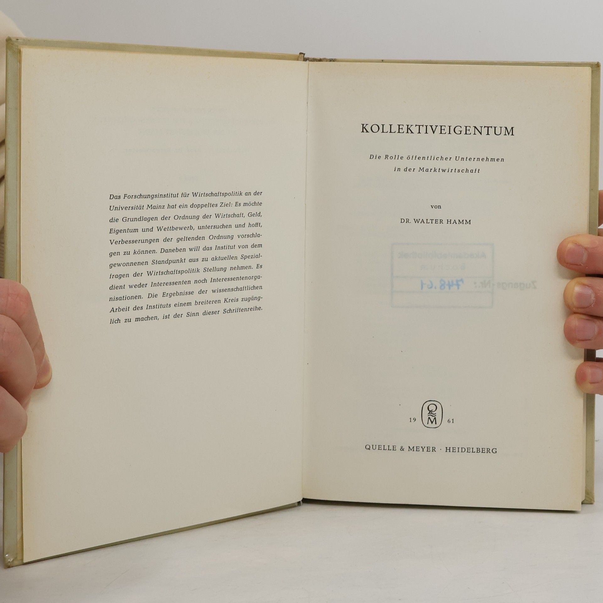 Walter Hamm Kollektiveigentum