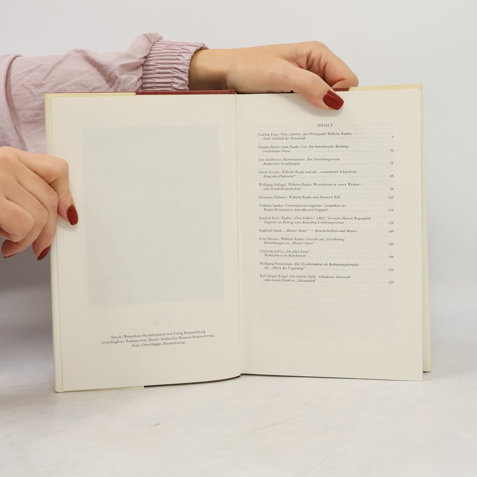 Otto Hoppe Festschrift zum 150. Geburtstag Wilhelm Raabes
