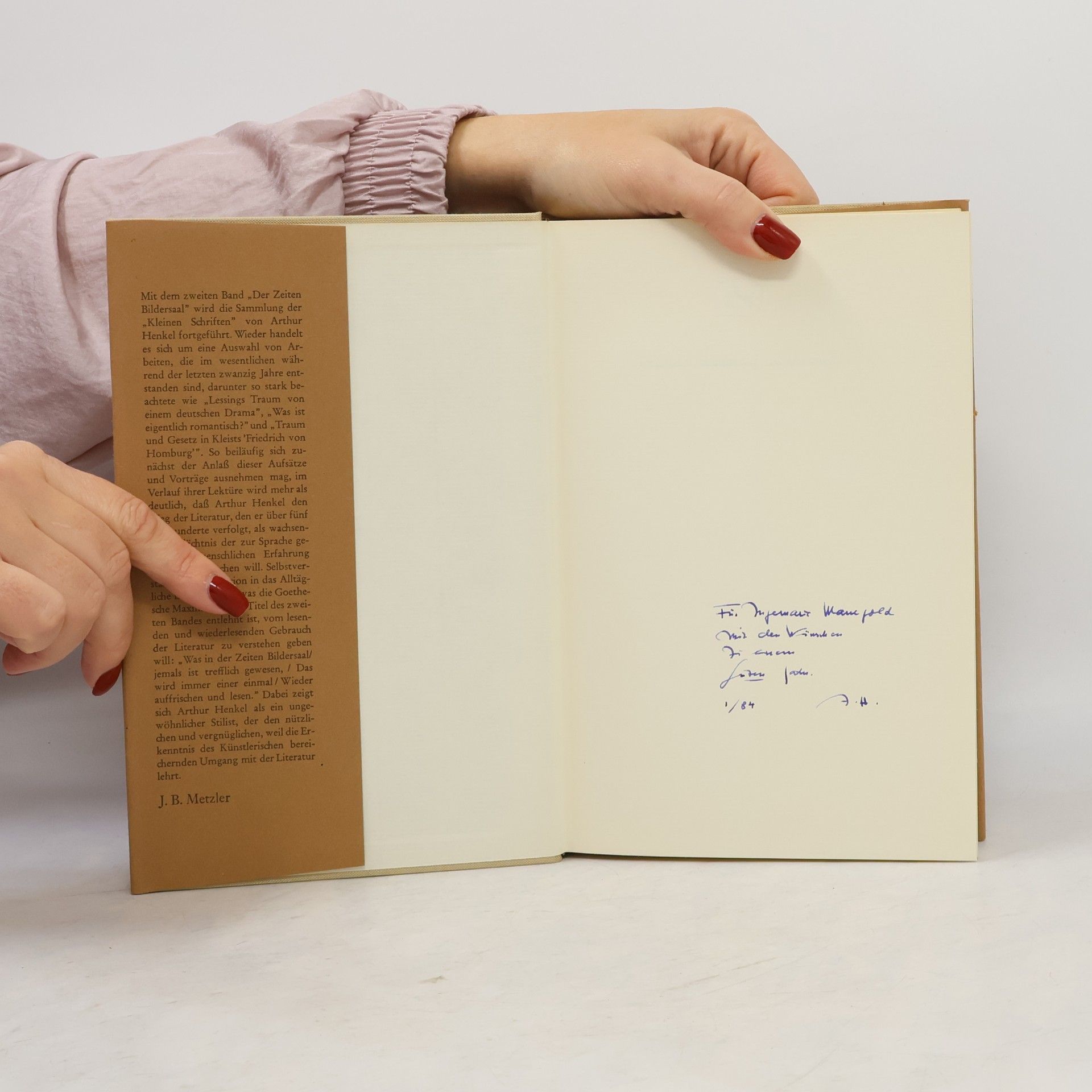 Arthur Henkel Kleine Schriften - 2: Der Zeiten Bildersaal