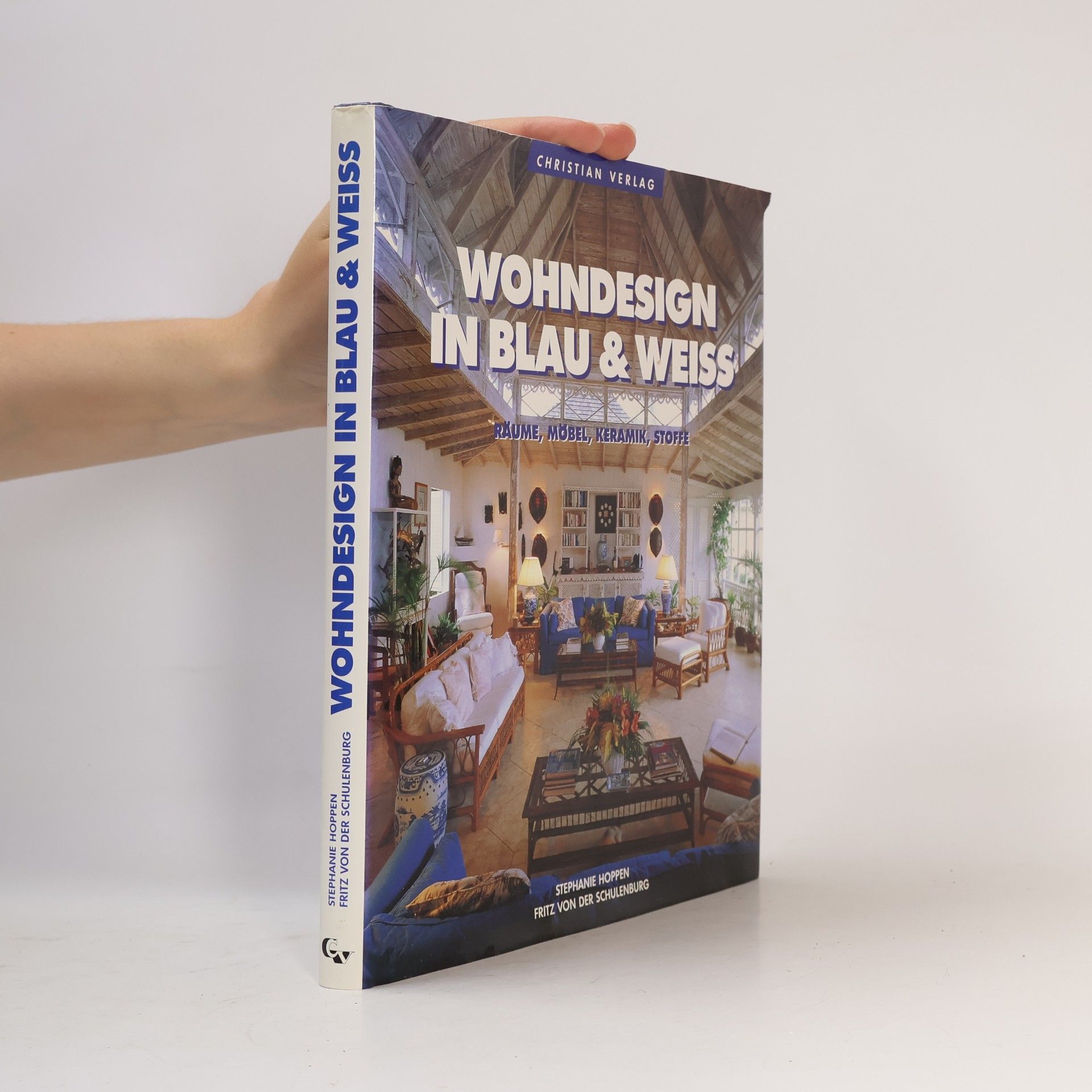 Wohndesign in blau & weiss