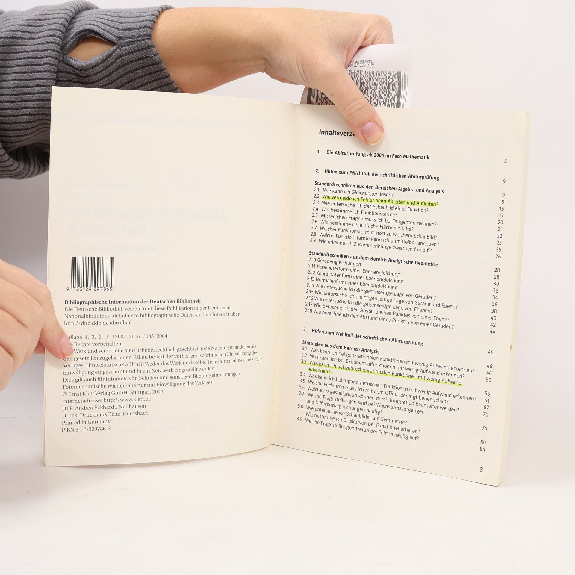Autorenkollektiv Abitur-Prüfungsaufgaben Mathematik 2005