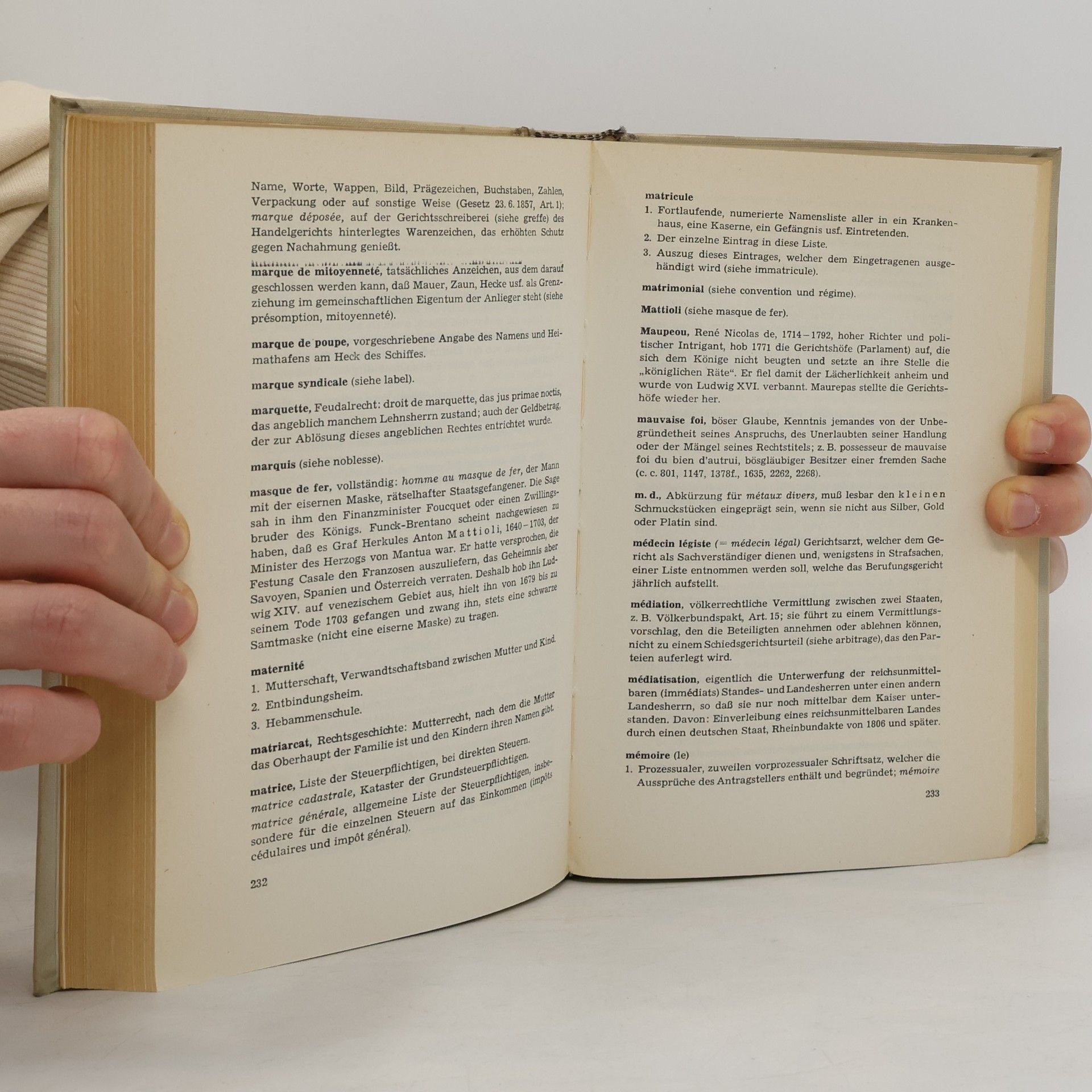 Dr. Wicher Handwörterbuch der französischen Rechtssprache