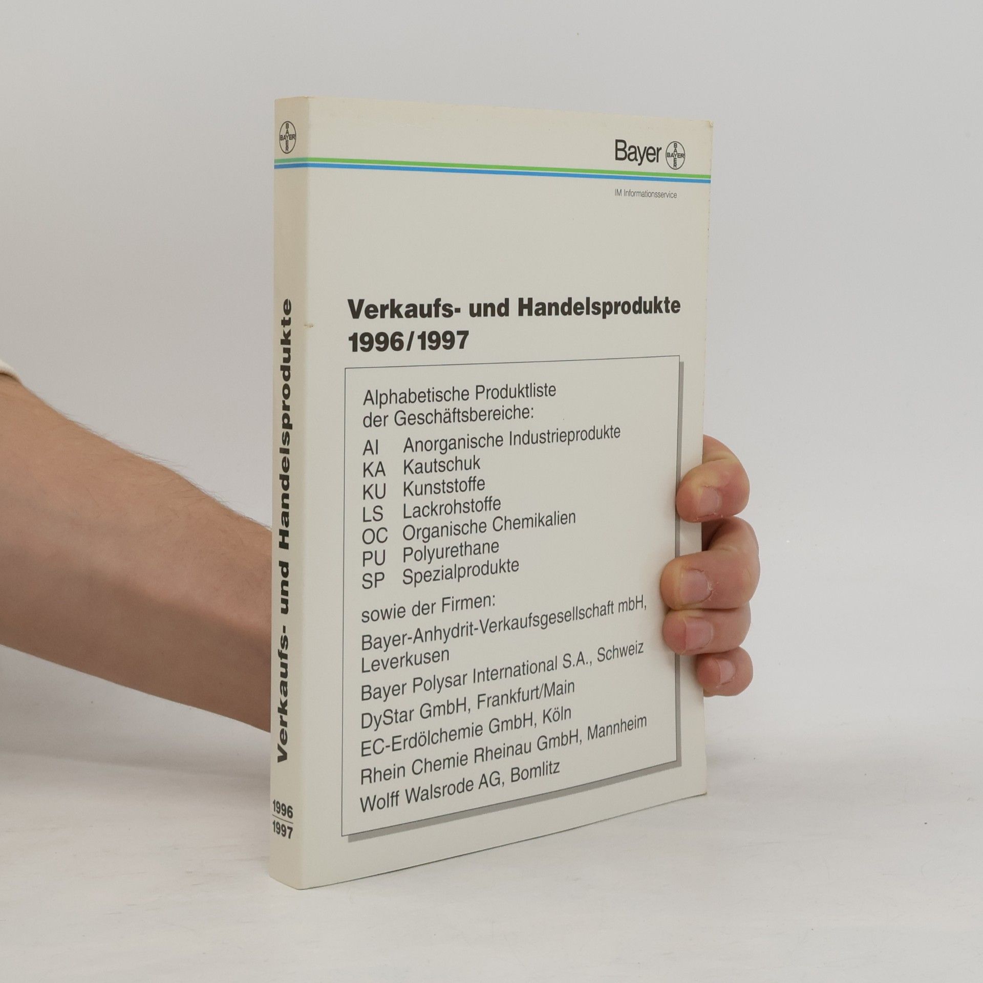Various authors Verkaufs- und Handelsprodukte 1996/1997