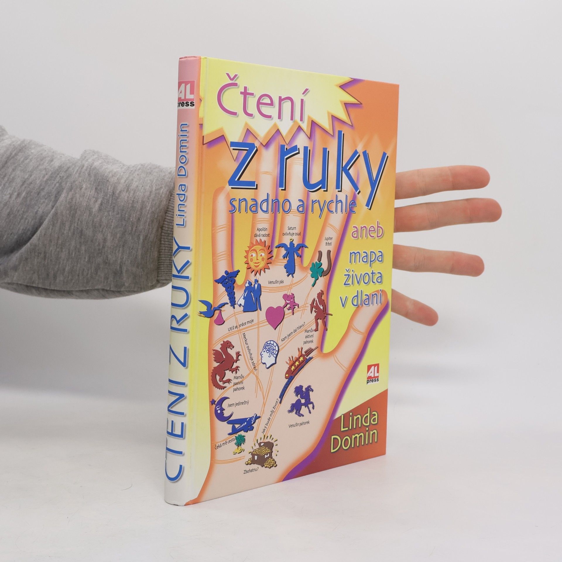 Linda Domin Čtení z ruky snadno a rychle, aneb, Mapa života v dlani