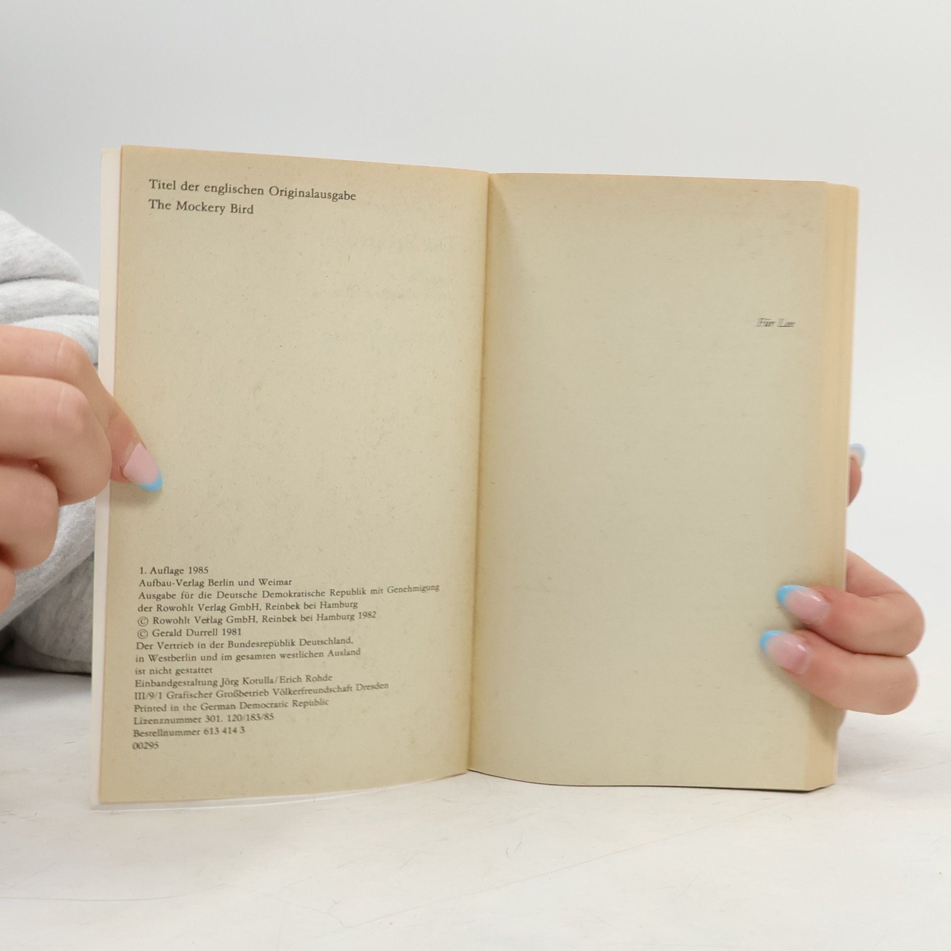 Gerald Durrell Der Spottvogel