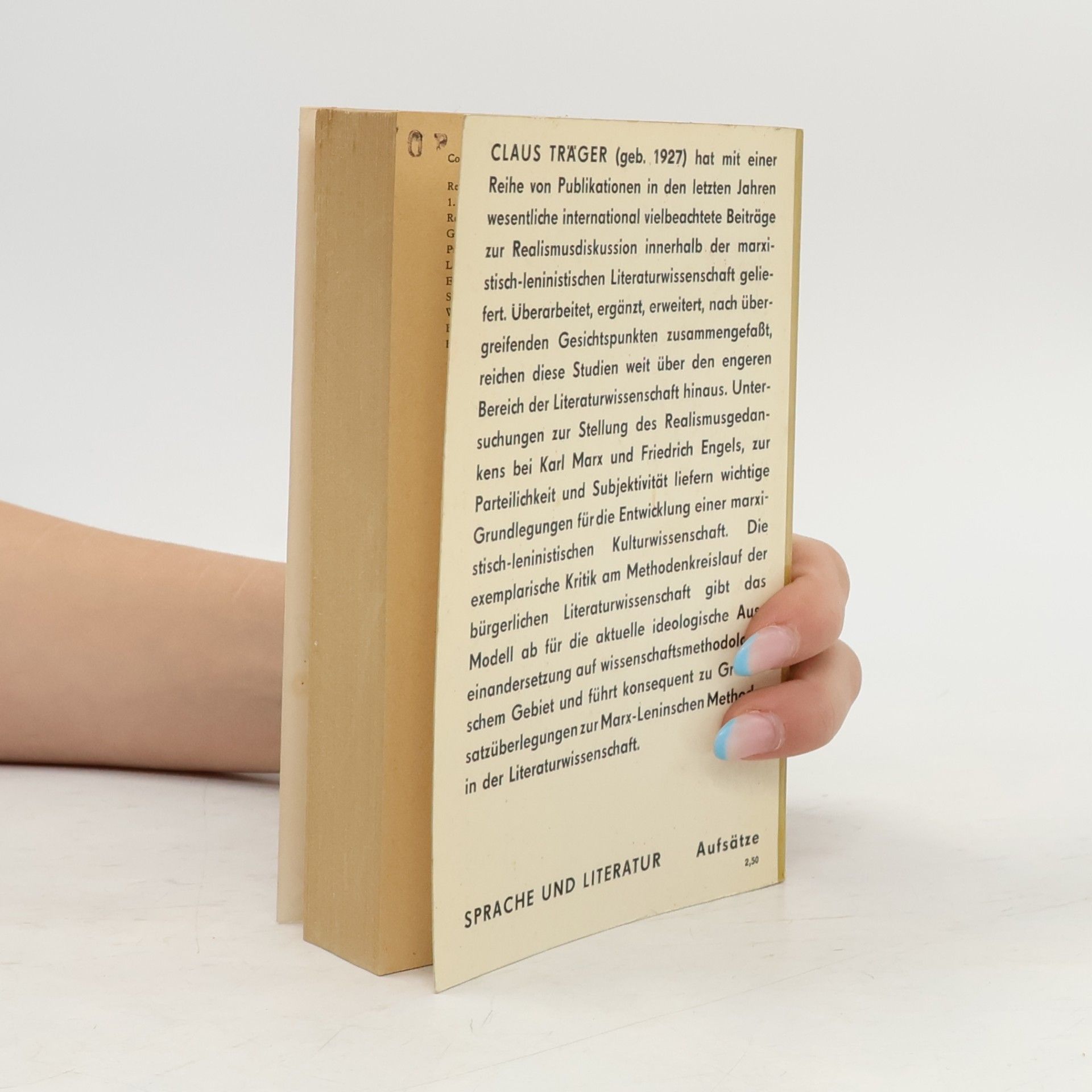 Claus Träger Studien zur Literaturtheorie und vergleichenden Literaturgeschichte