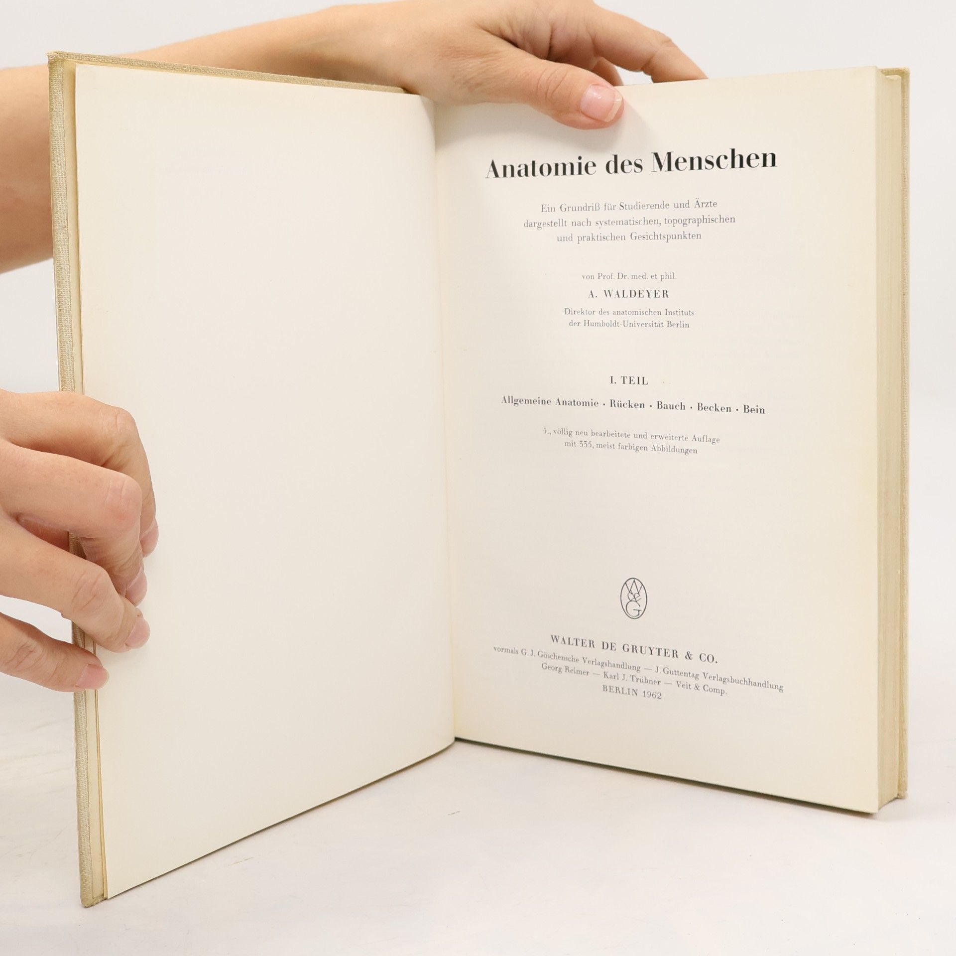 A. Waldeyer Anatomie des Menschen 1