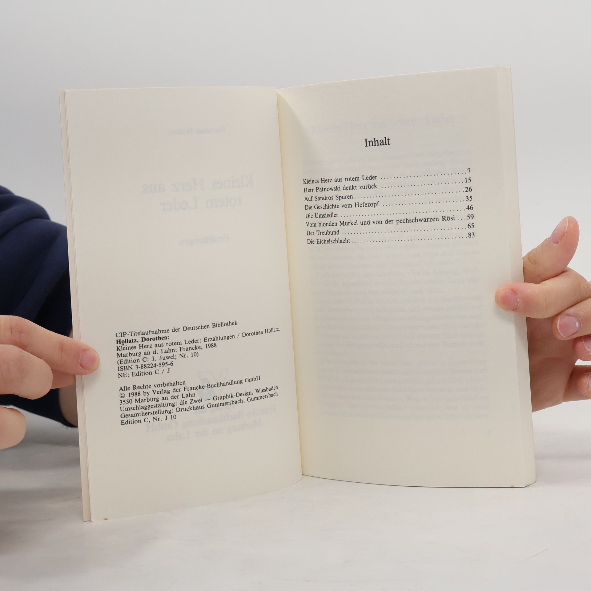 Dorothea Hollatz Edition C - Reihe J: Kleines Herz aus rotem Leder