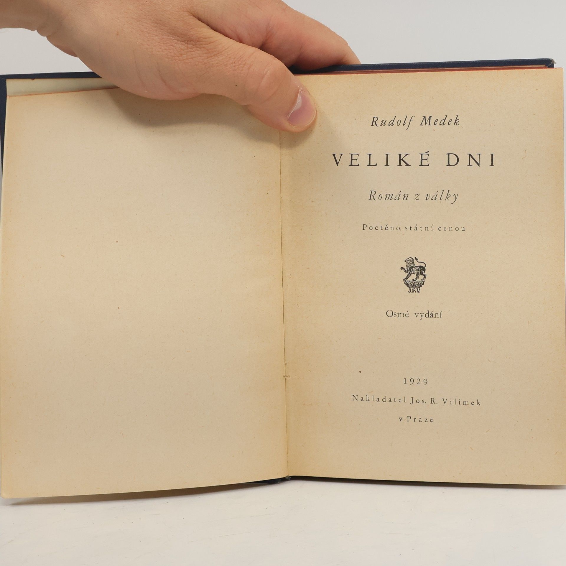 Rudolf Medek Veliké dni: Román z války