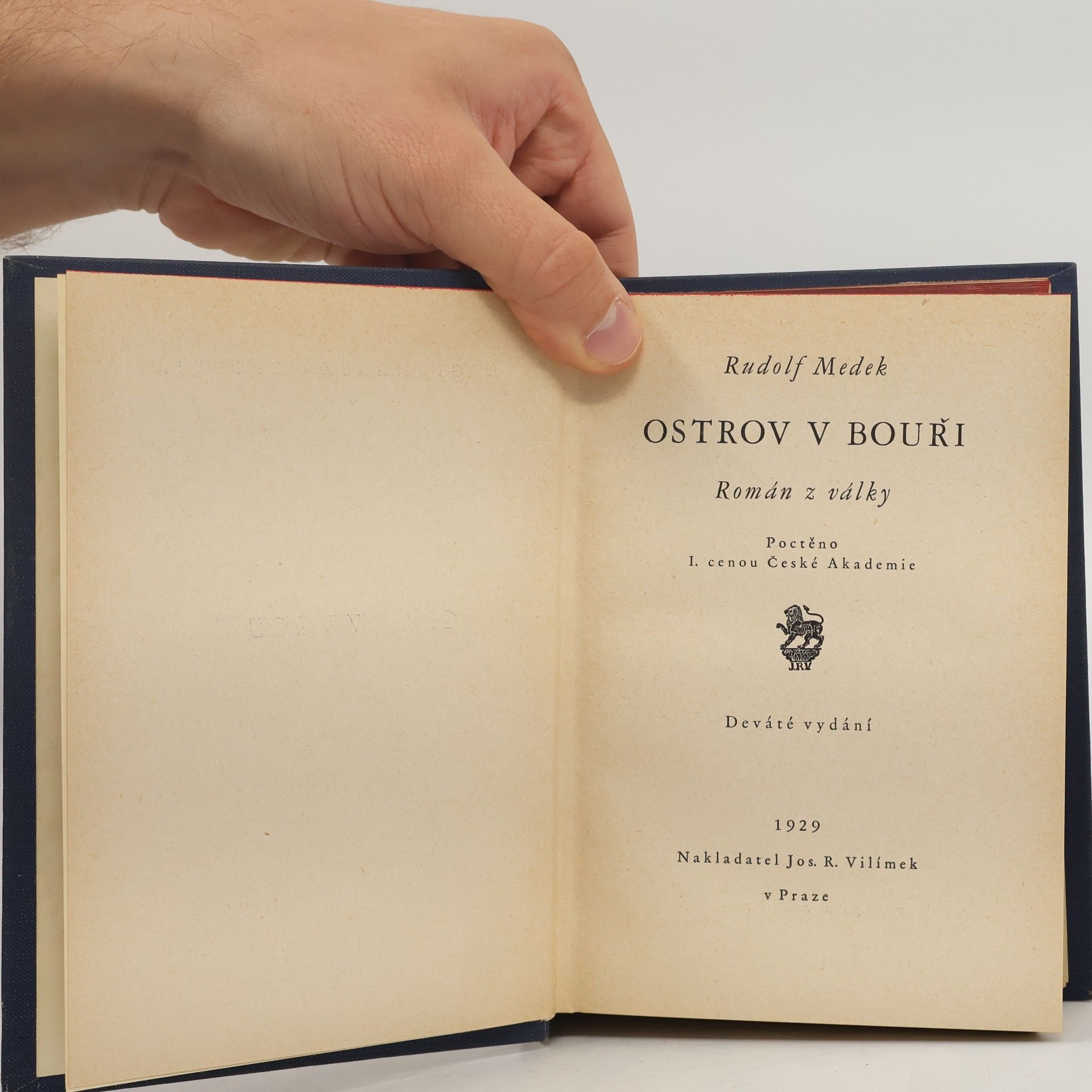 Rudolf Medek Ostrov v bouři. Román z války