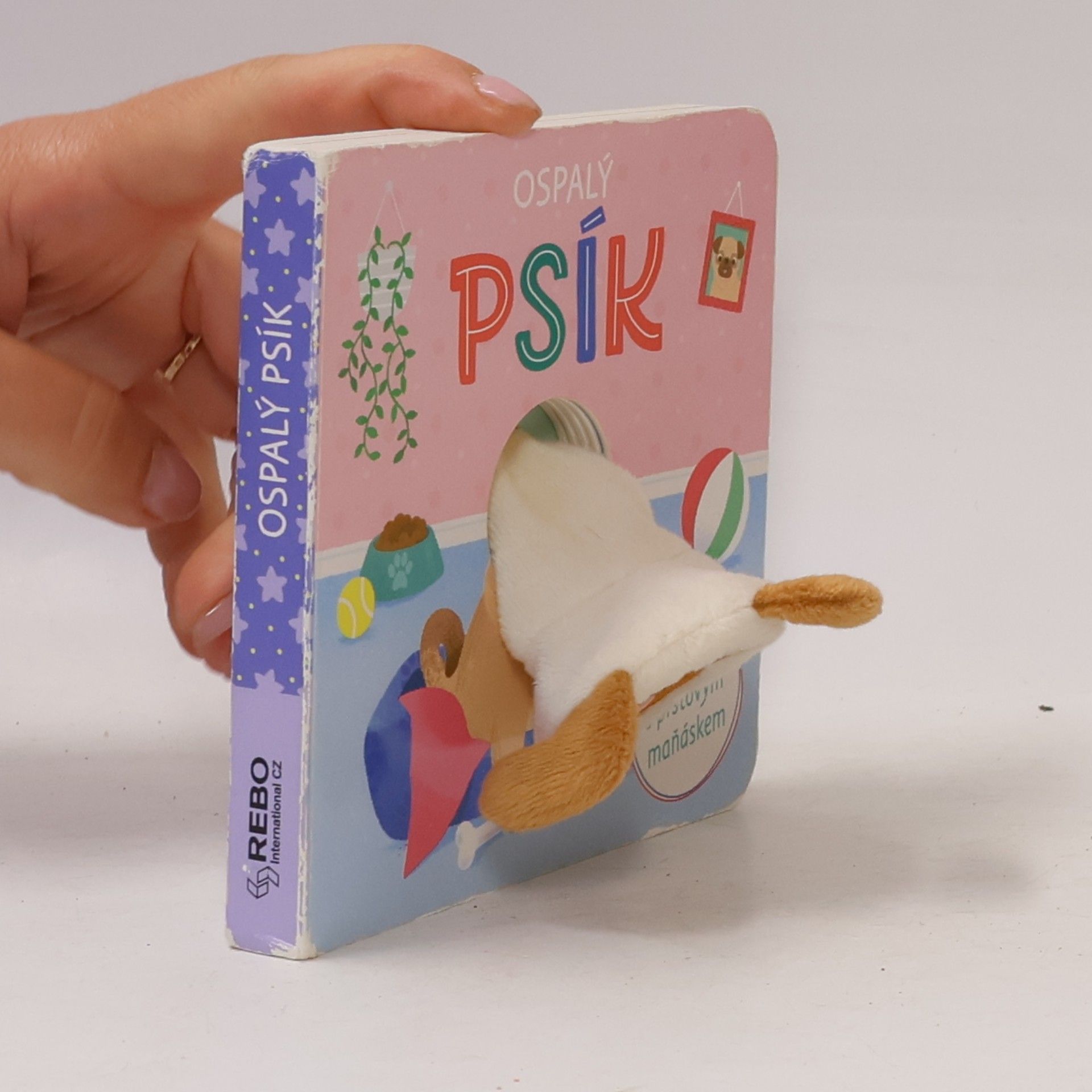 Ospalý psík - Knížka s prstovým maňá