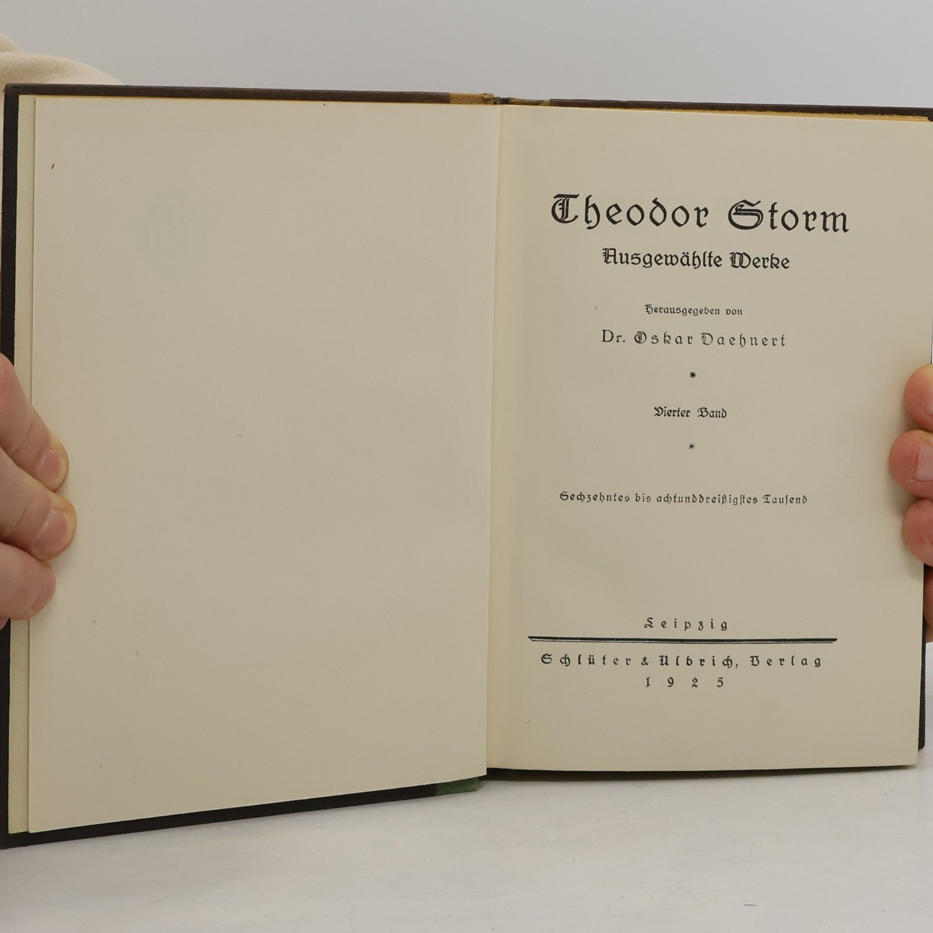Theodor Storm Ausgewählte Werke. Dritter Band